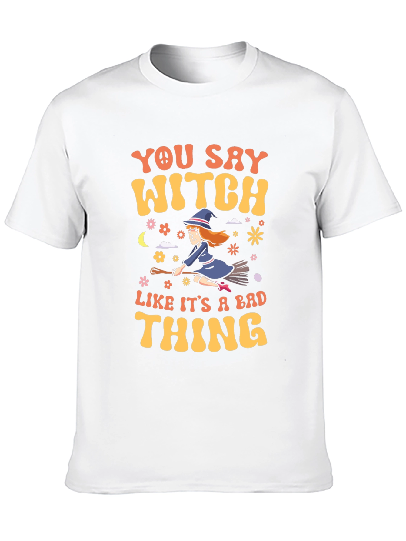 Witch Graphic T-Shirt - Bad Thing Quote Tee