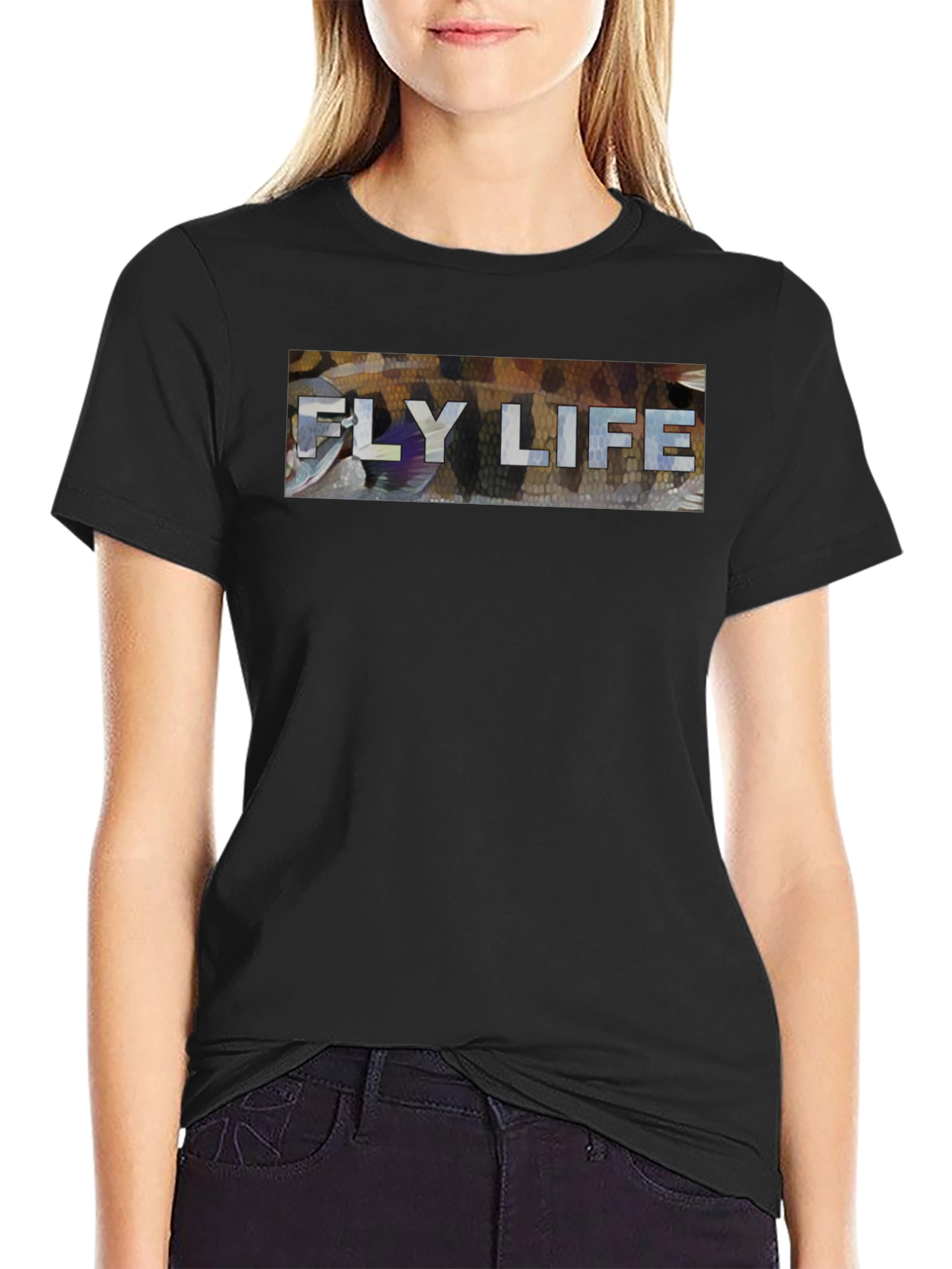 Fly Life Graphic T-Shirt - Black