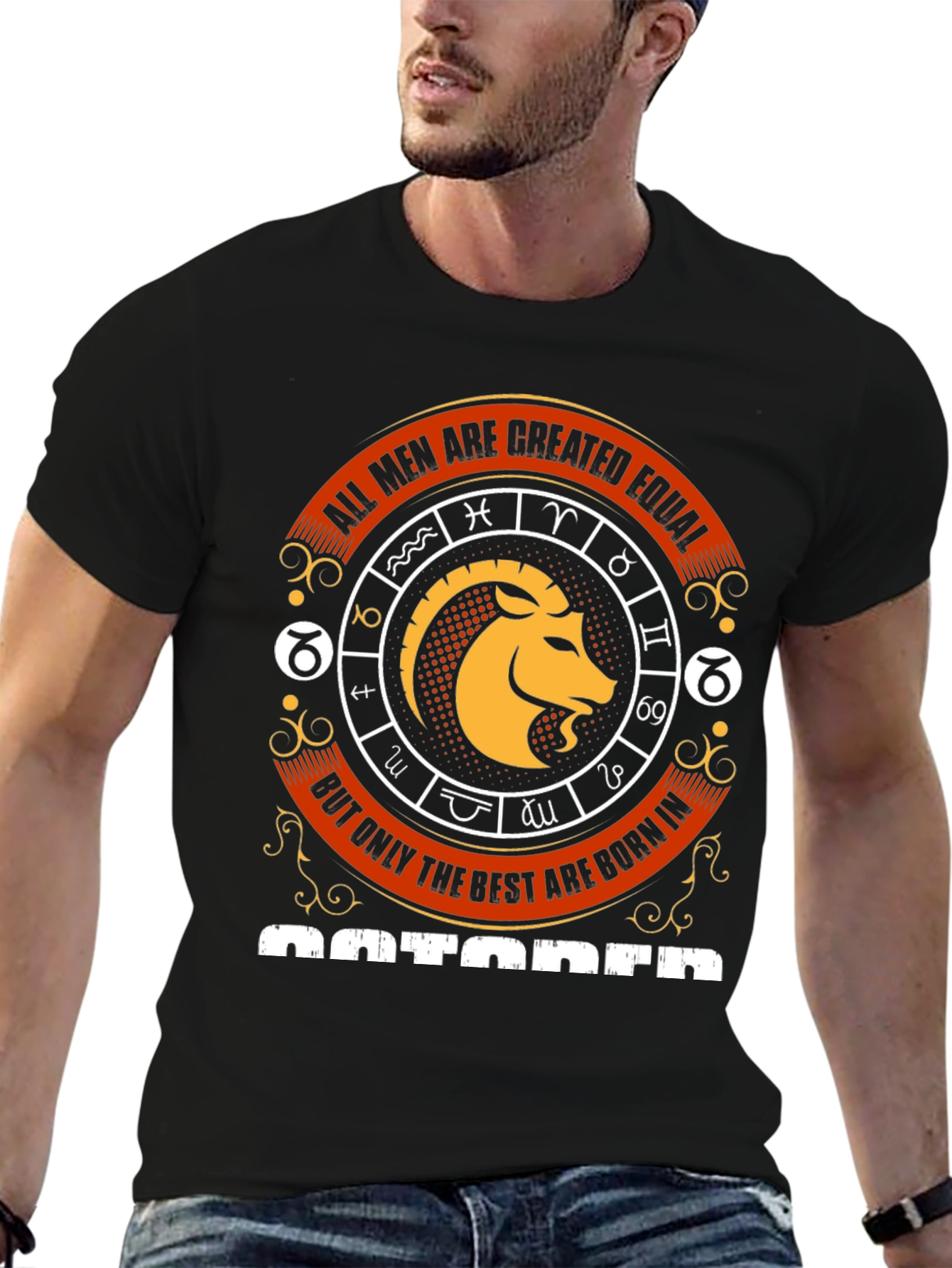October Birthday Zodiac Aries T-Shirt