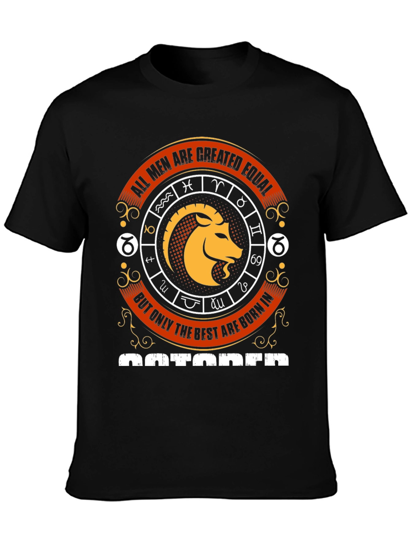 October Birthday Zodiac Aries T-Shirt