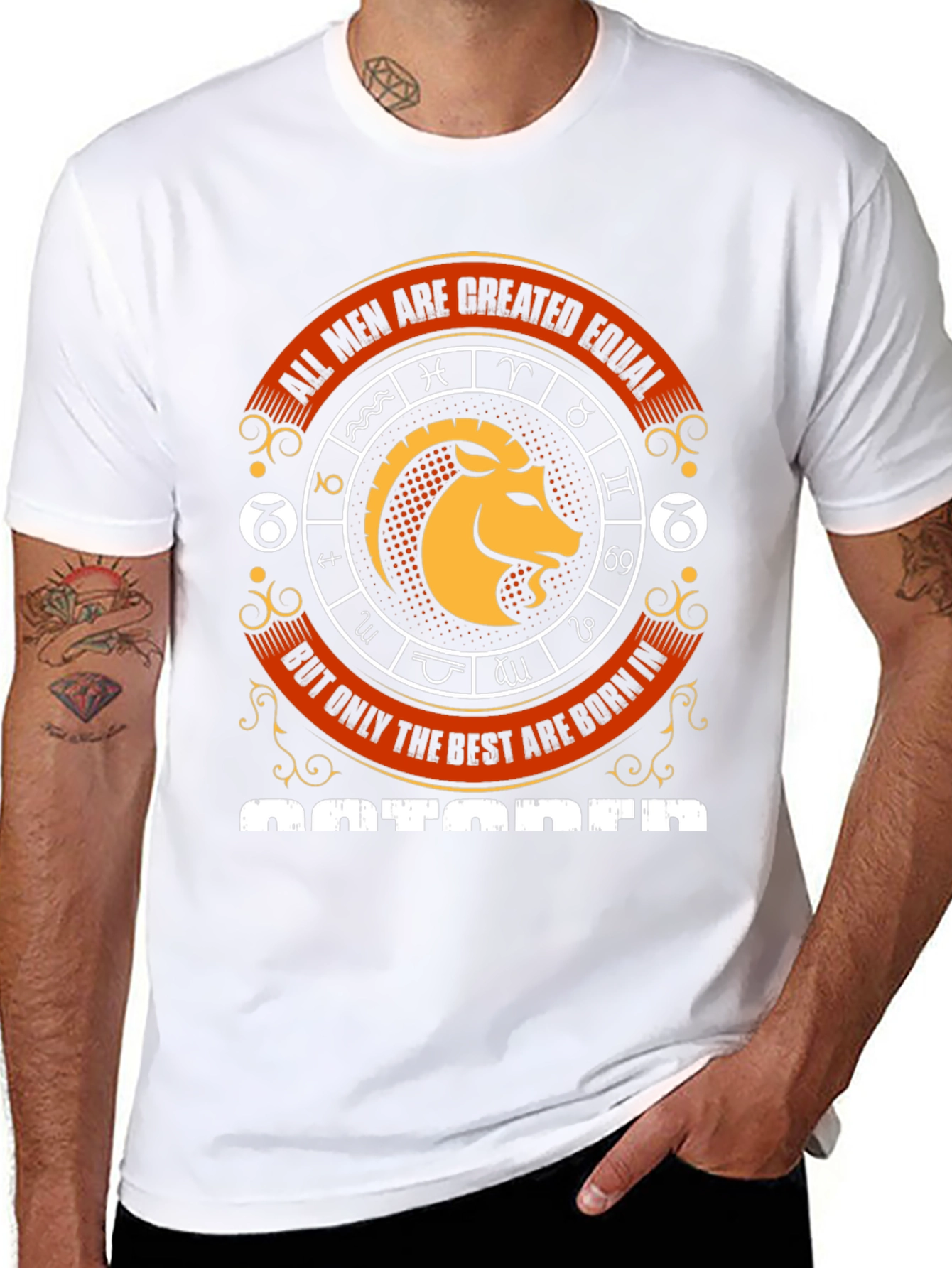 October Birthday Zodiac Aries T-Shirt