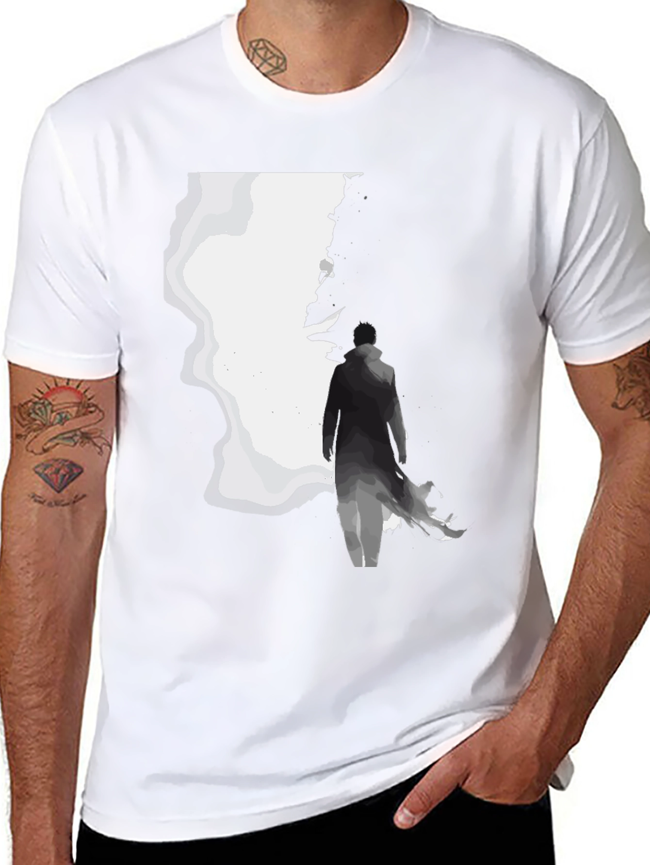 Silhouette Graphic Black T-Shirt