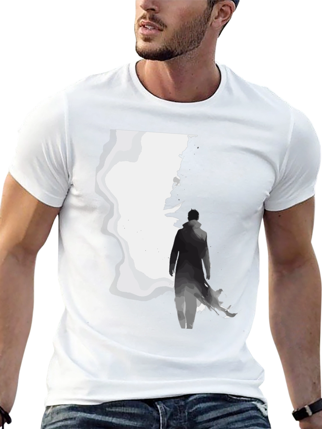 Silhouette Graphic Black T-Shirt