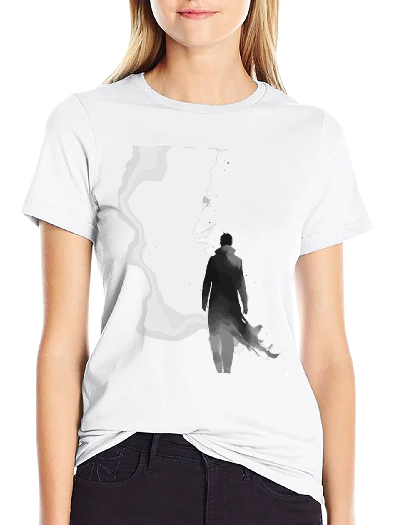 Silhouette Graphic Black T-Shirt