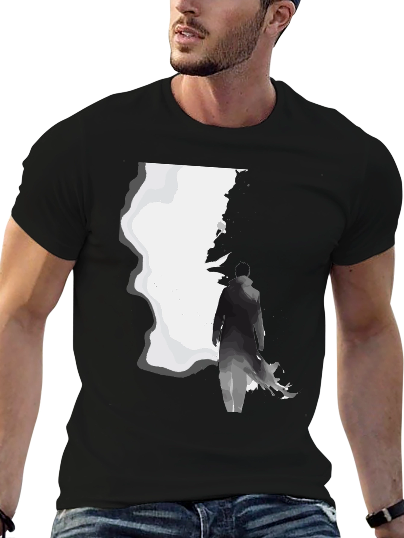Silhouette Graphic Black T-Shirt