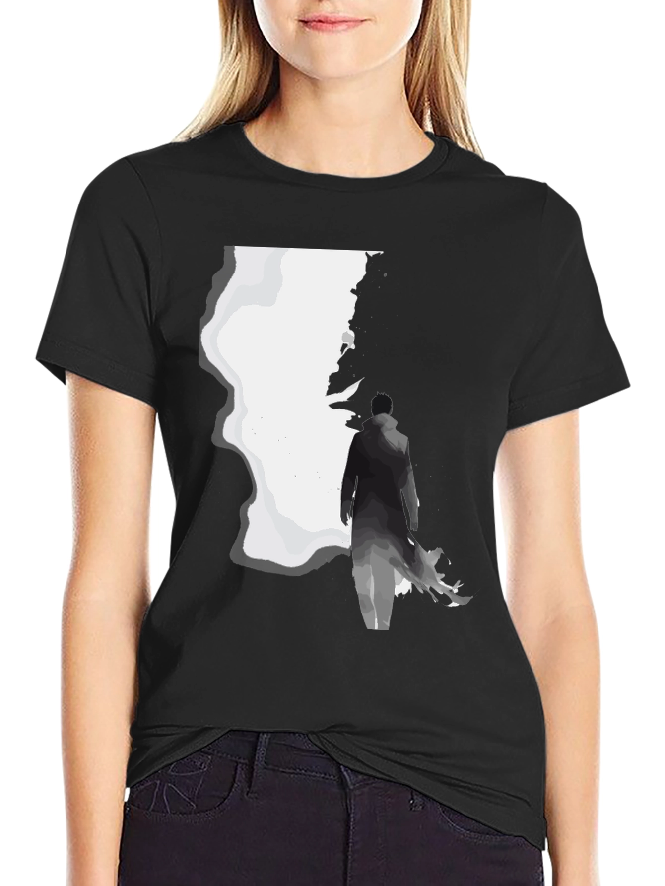 Silhouette Graphic Black T-Shirt