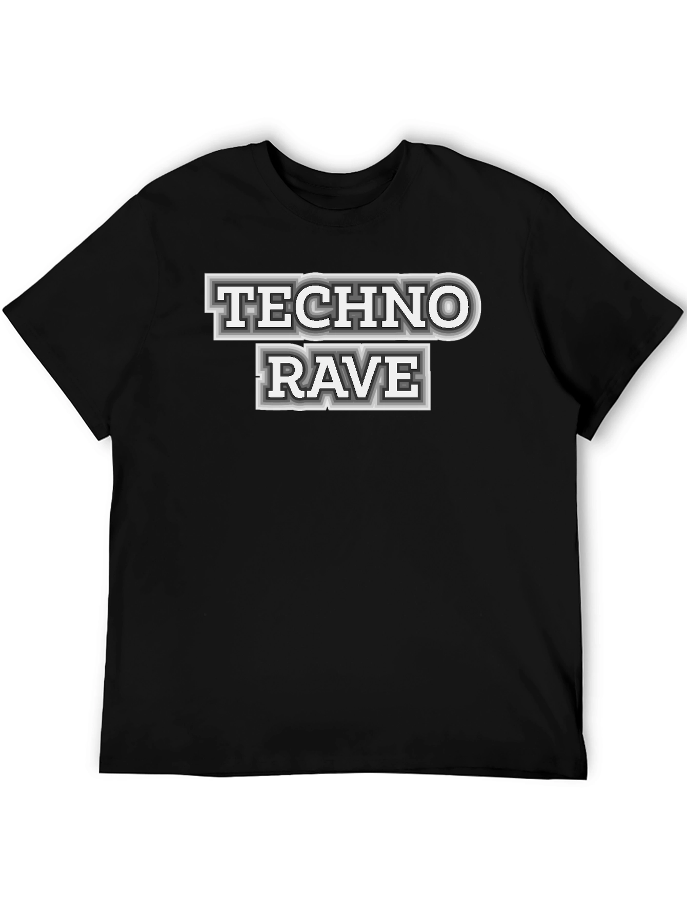 Techno Rave Graphic T-Shirt - Bold Statement Tee