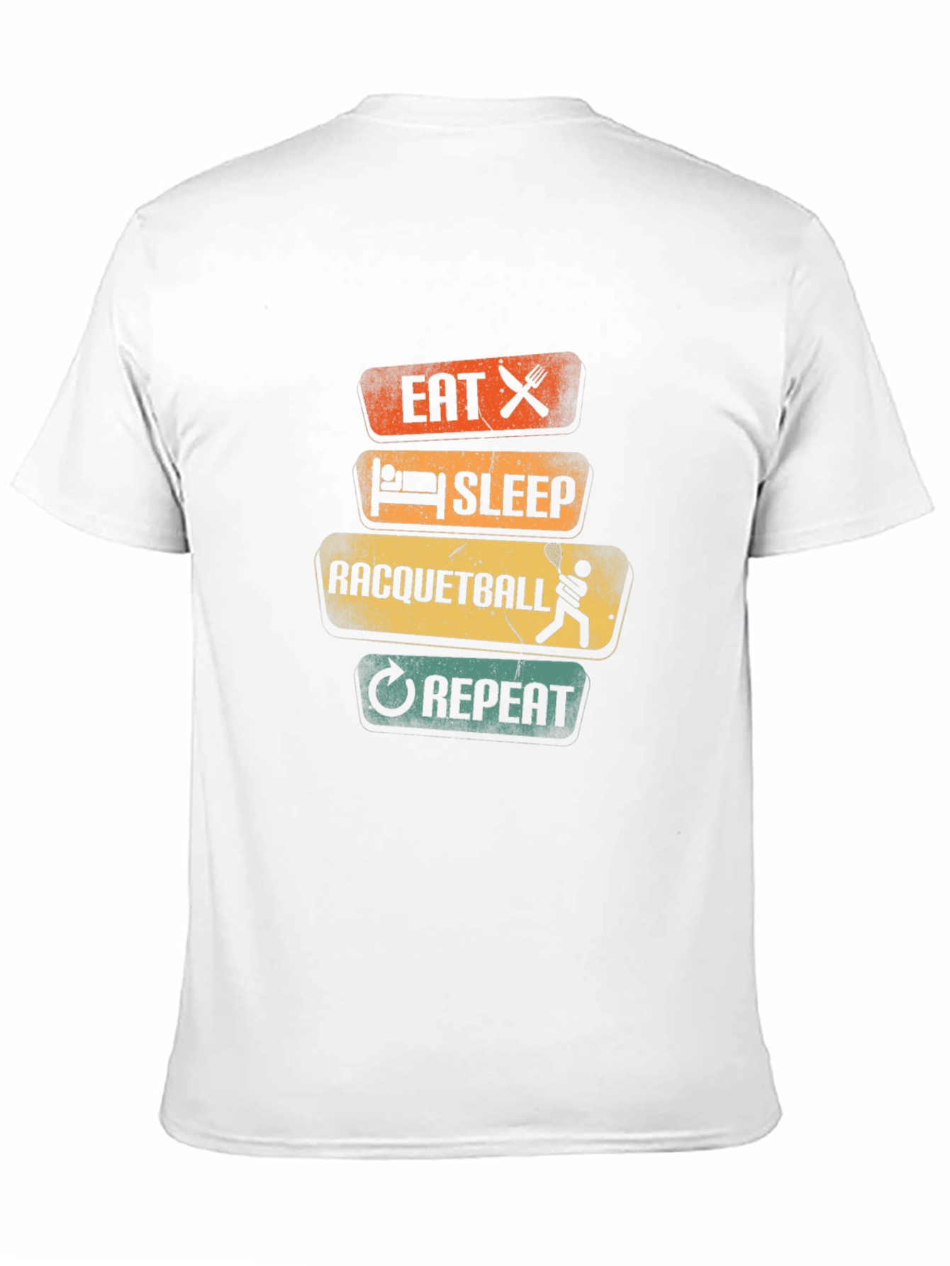 Eat Sleep Racquetball Repeat Graphic Tee