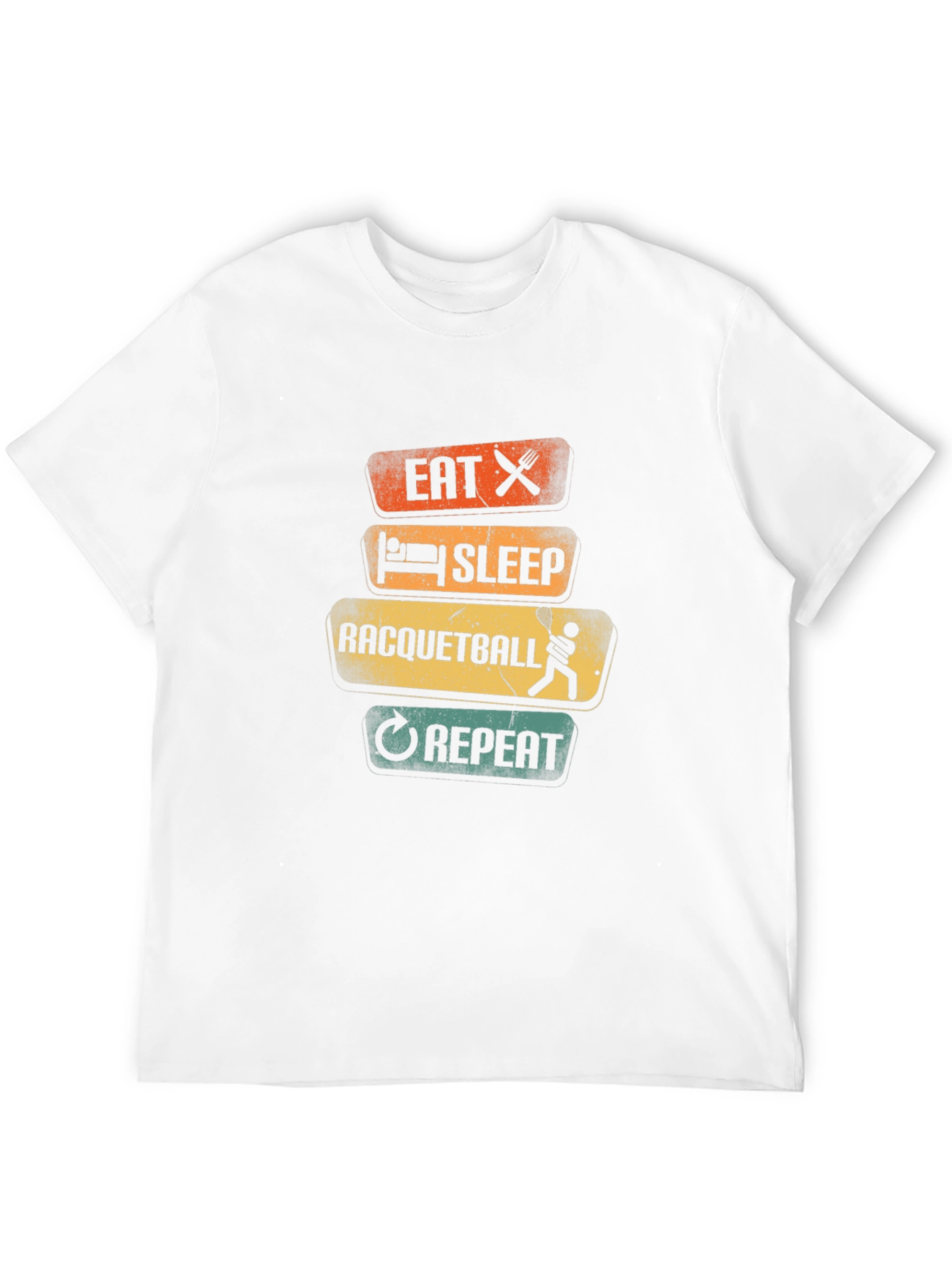 Eat Sleep Racquetball Repeat Graphic Tee