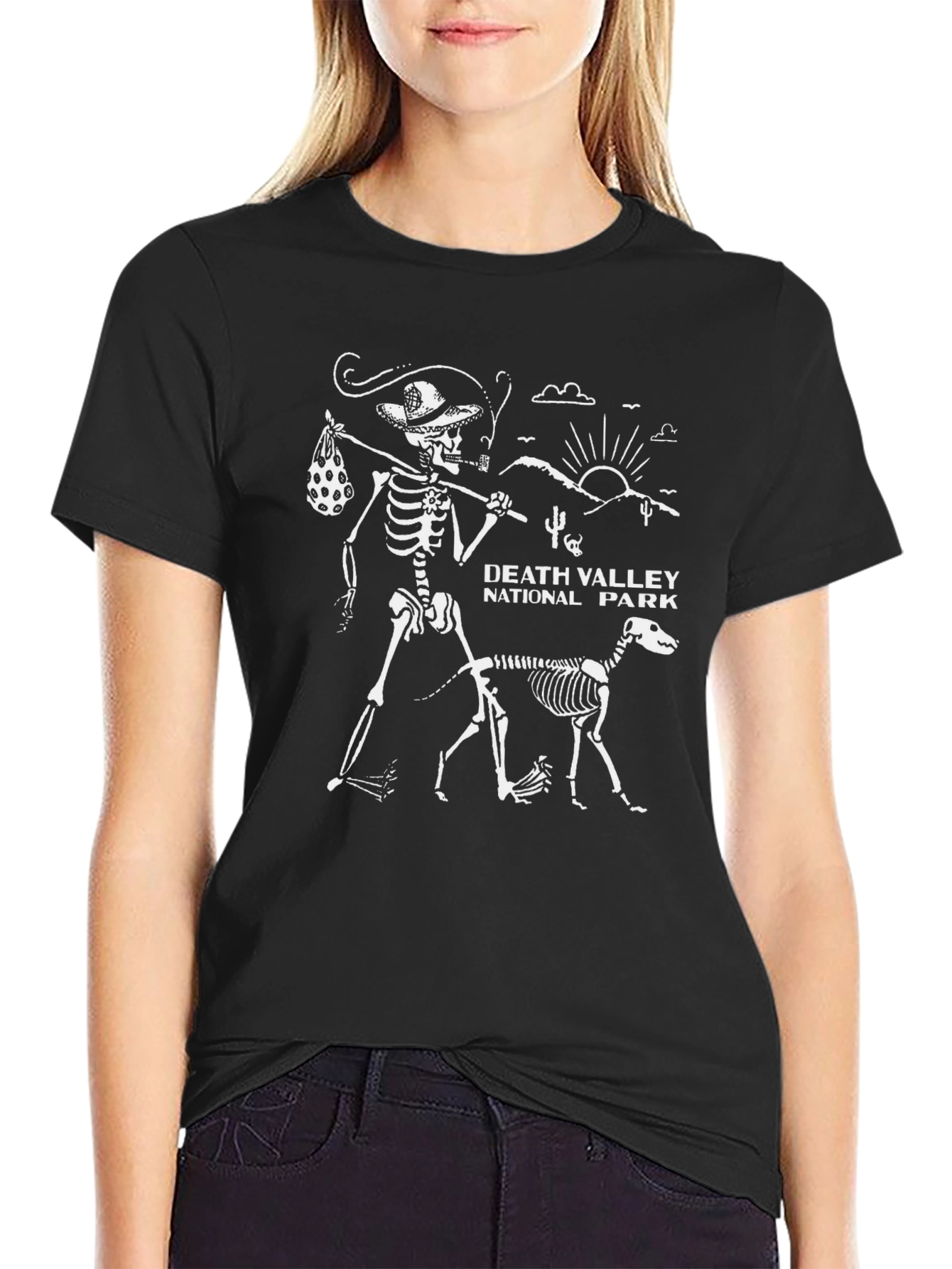 Death Valley Skeleton Graphic T-Shirt