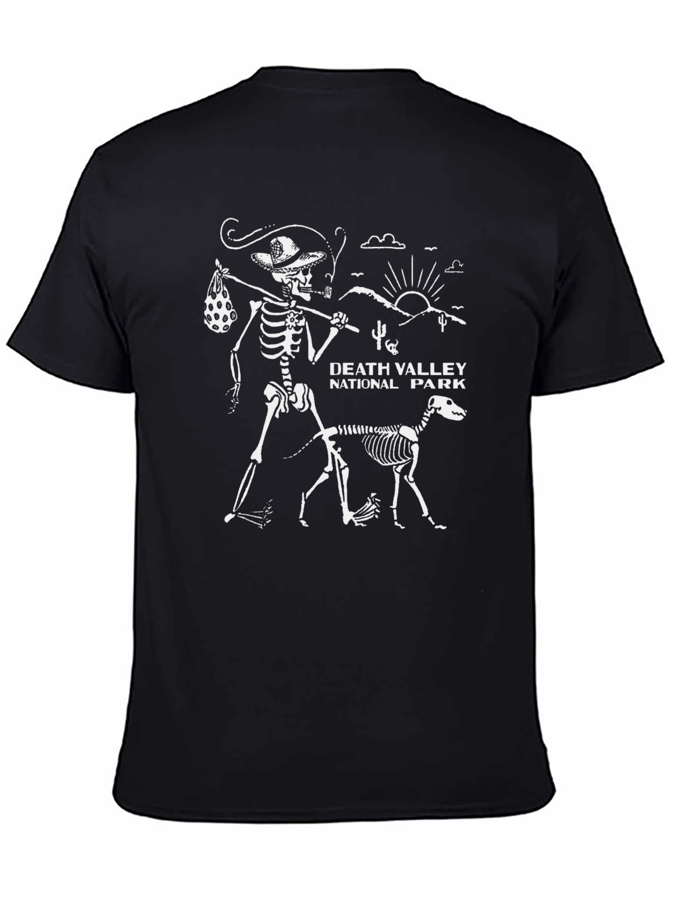Death Valley Skeleton Graphic T-Shirt