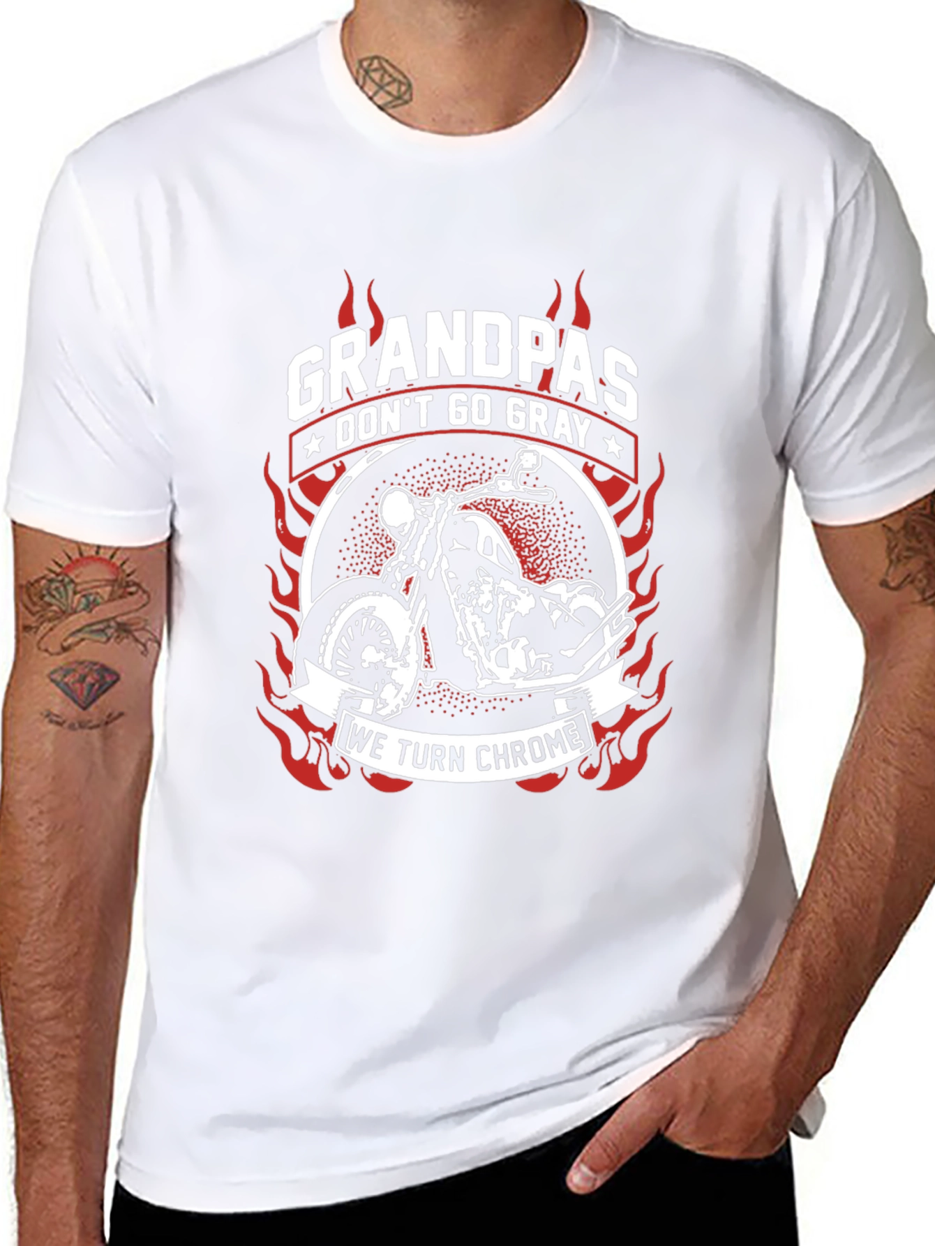 Grandpas Dont Go Gray We Turn Chrome T-Shirt