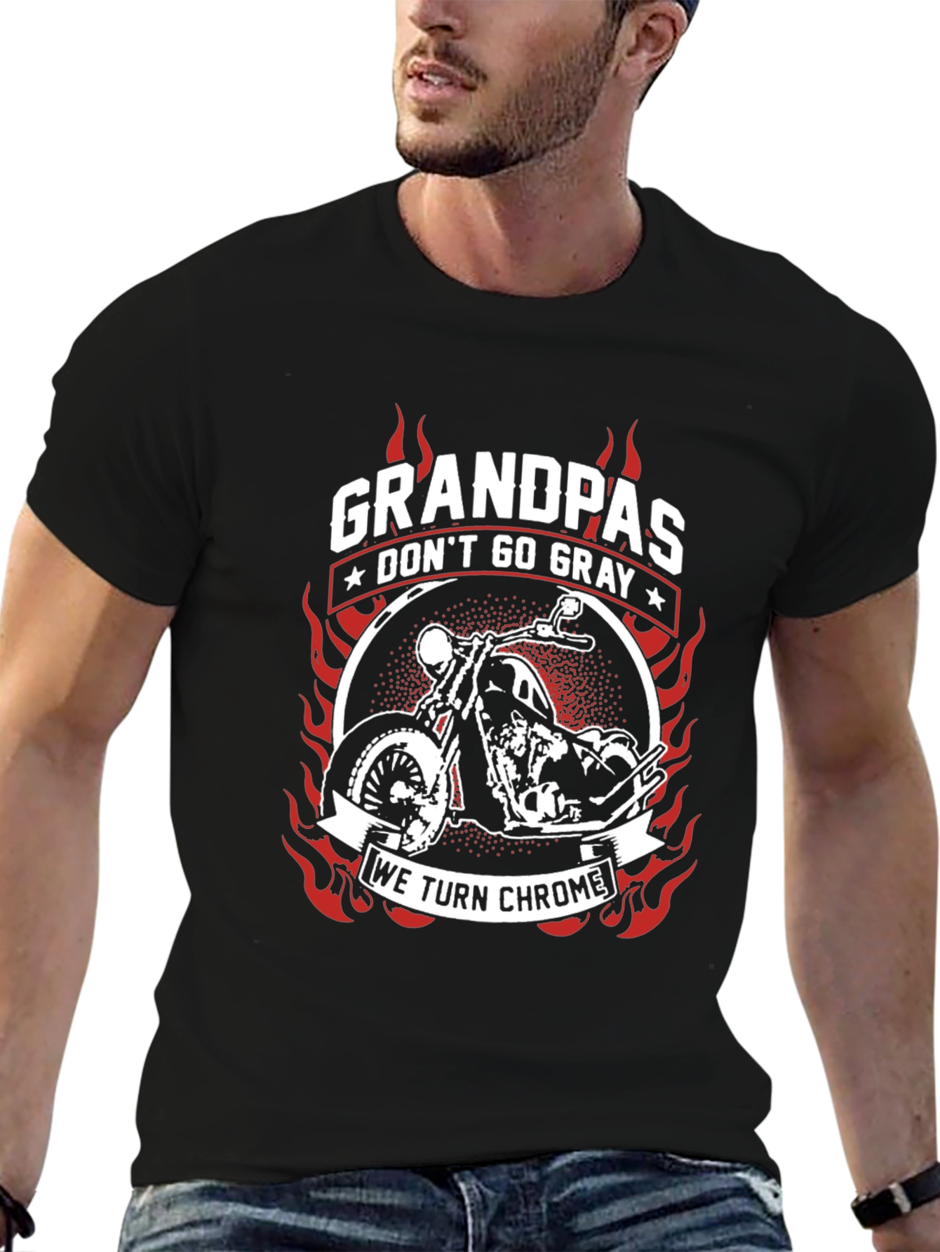 Grandpas Dont Go Gray We Turn Chrome T-Shirt