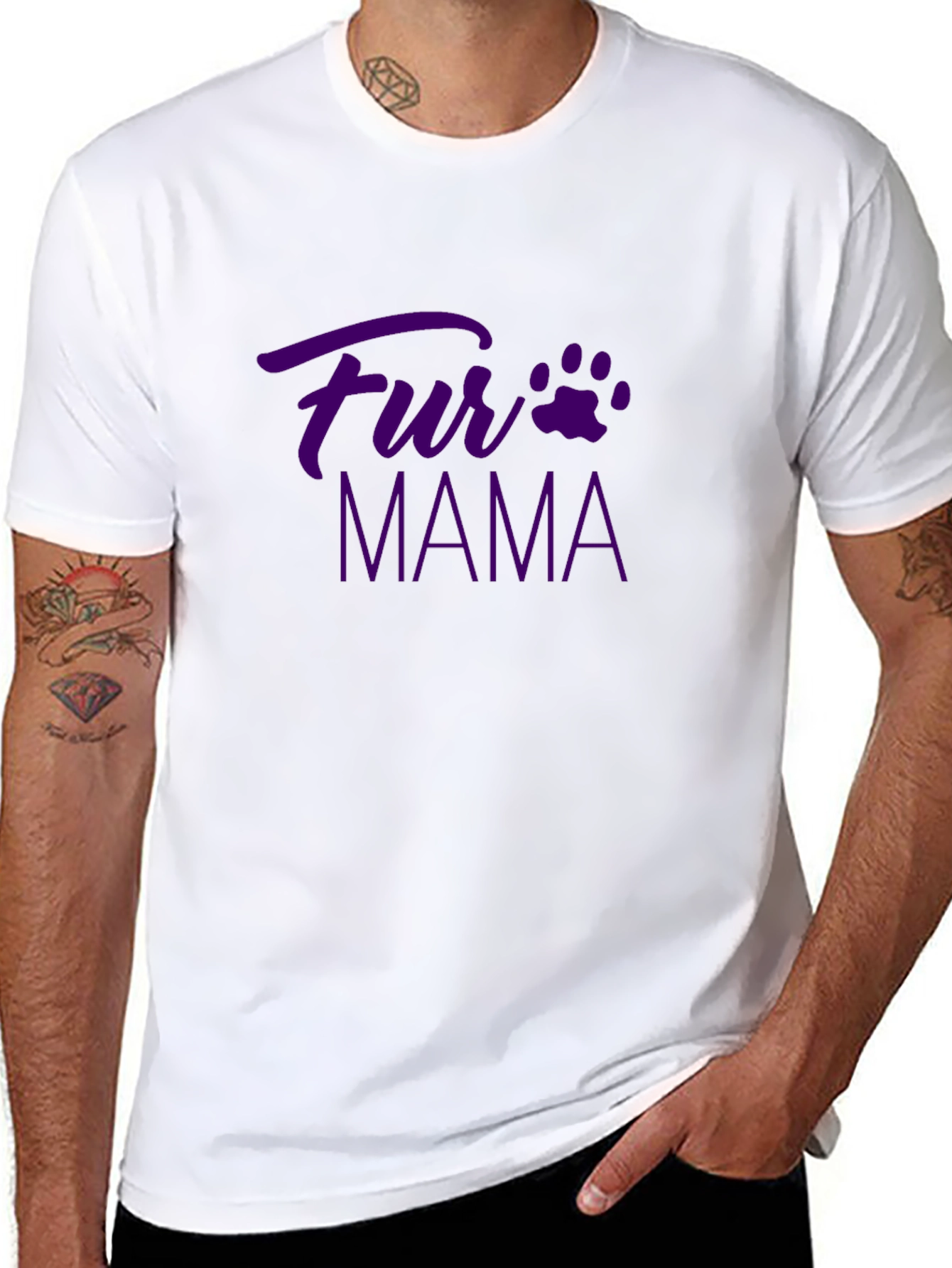 Fur Mama Graphic T-Shirt - Cute Pet Lover Tee