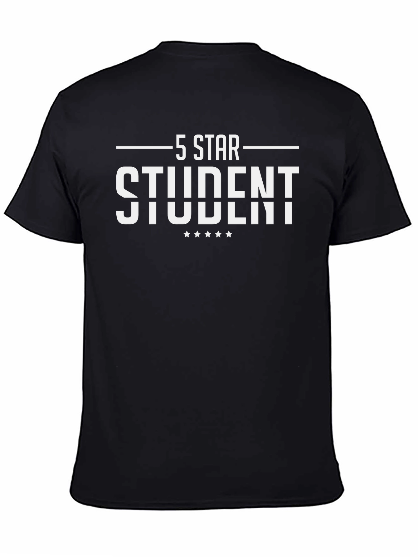5 Star Student Black T-Shirt