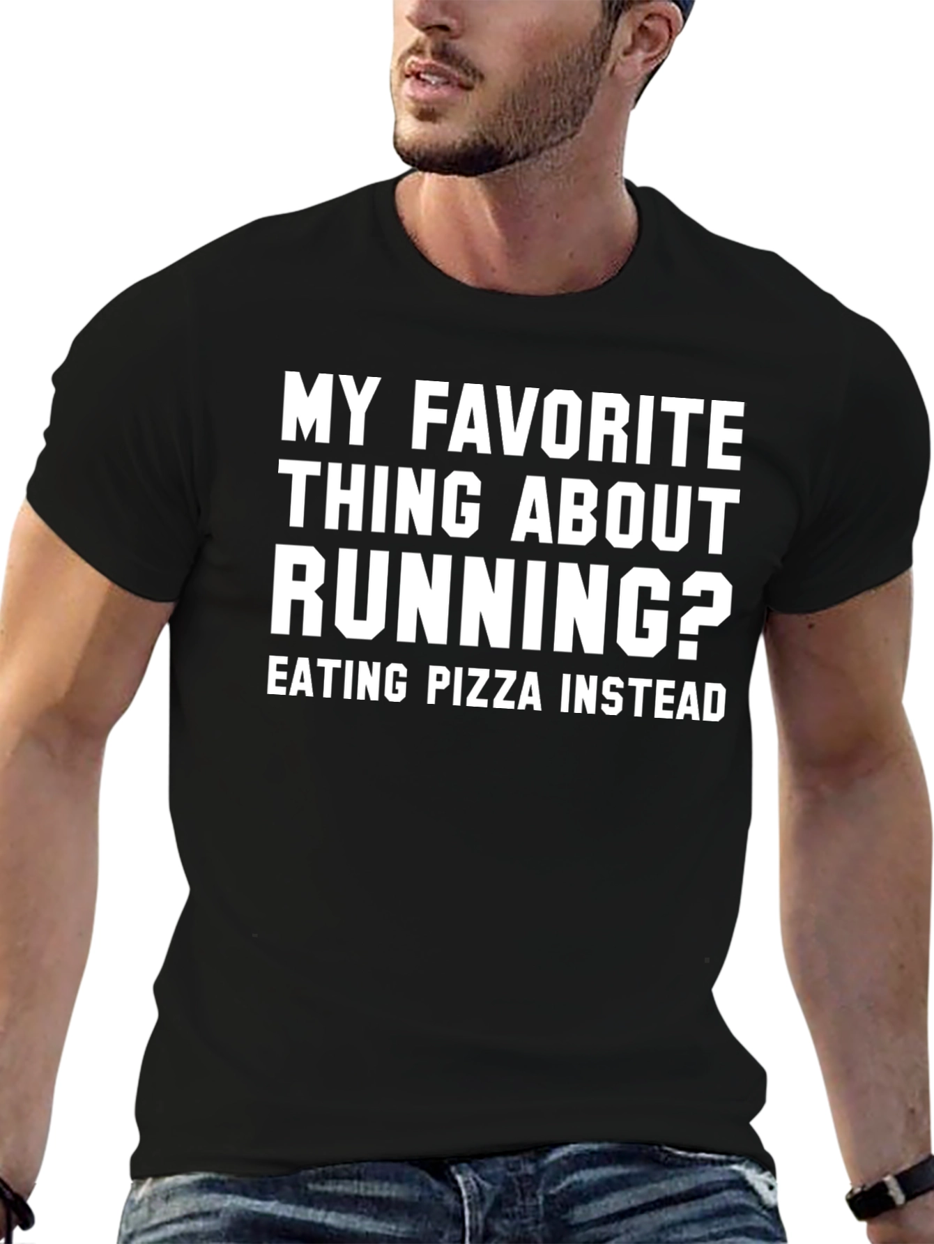 Funny Running Pizza T-Shirt