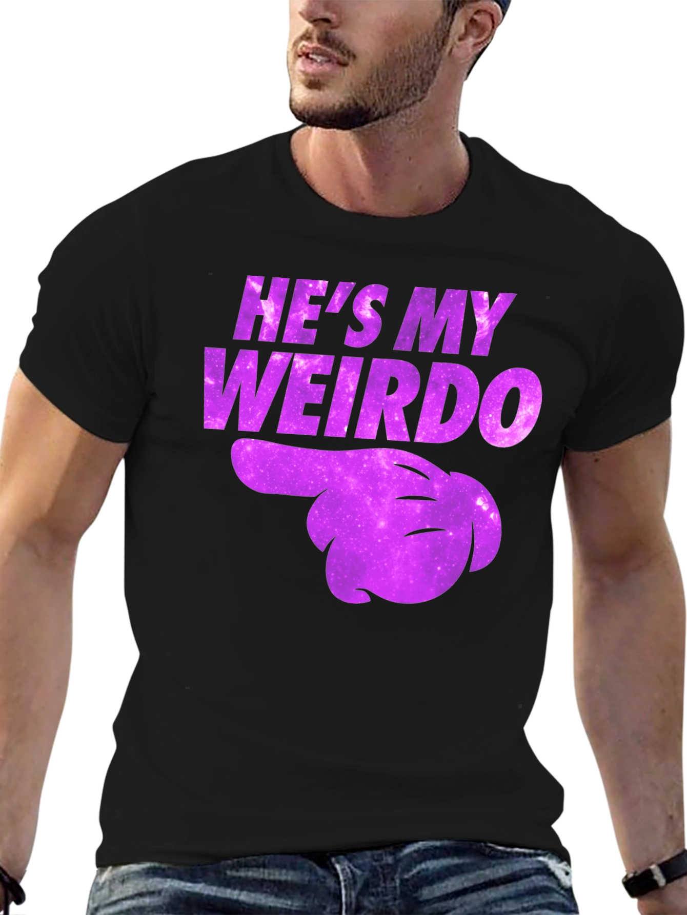 Hes My Weirdo Graphic Tee - Fun Couples T-Shirt