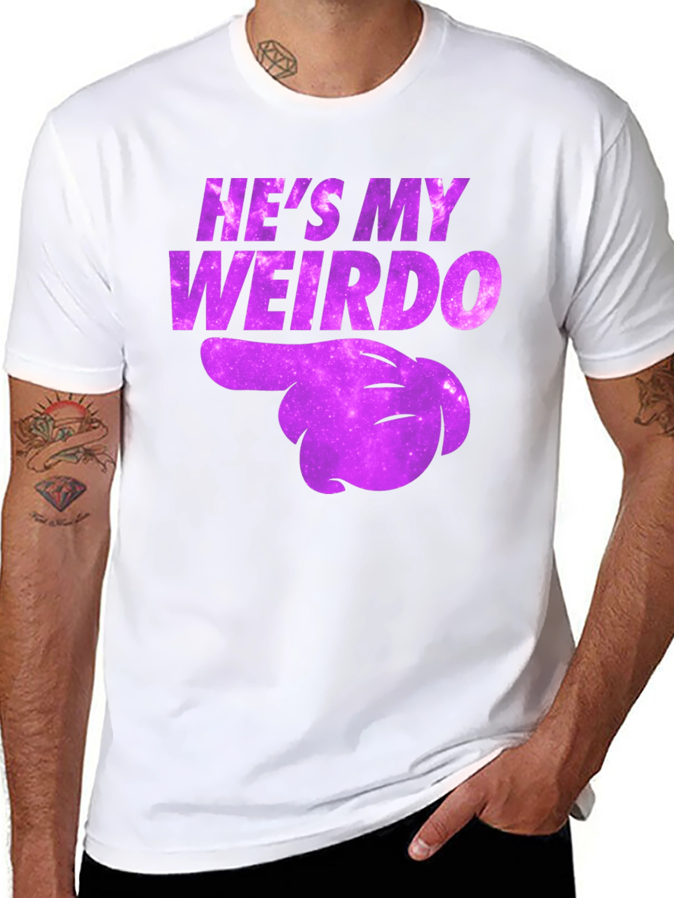 Hes My Weirdo Graphic Tee - Fun Couples T-Shirt