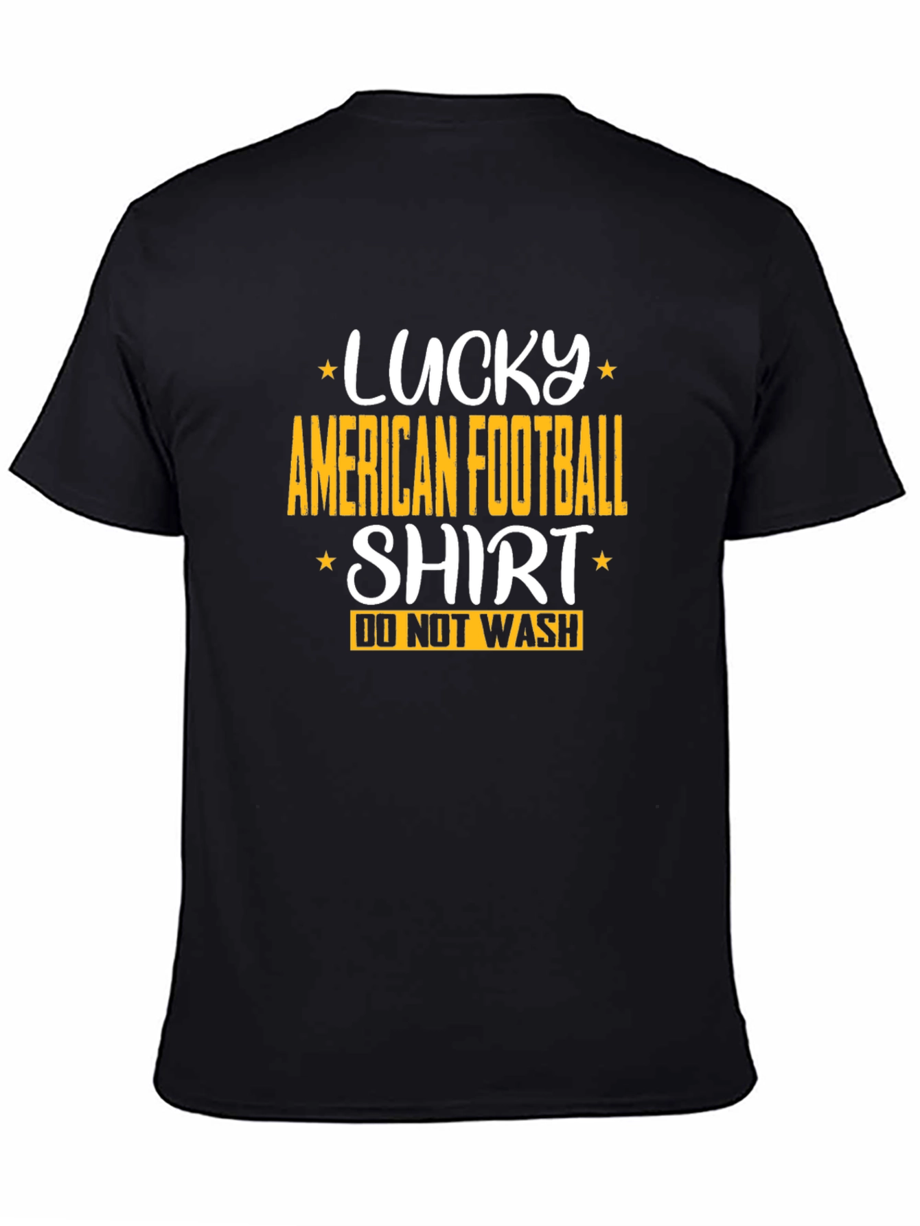 Lucky American Football Shirt - Mens Black Tee