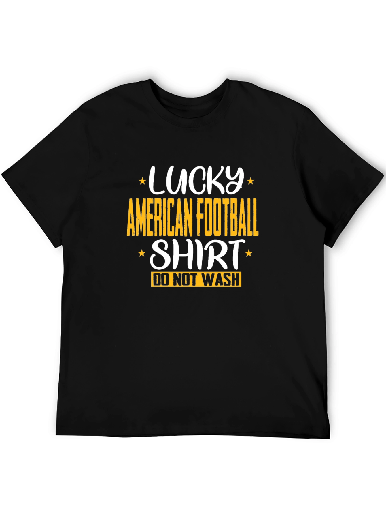 Lucky American Football Shirt - Mens Black Tee