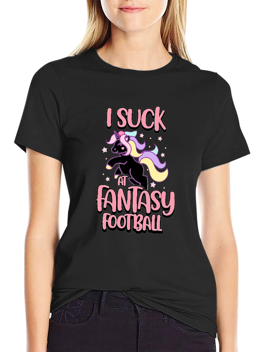 I Suck at Fantasy Football Unicorn T-Shirt