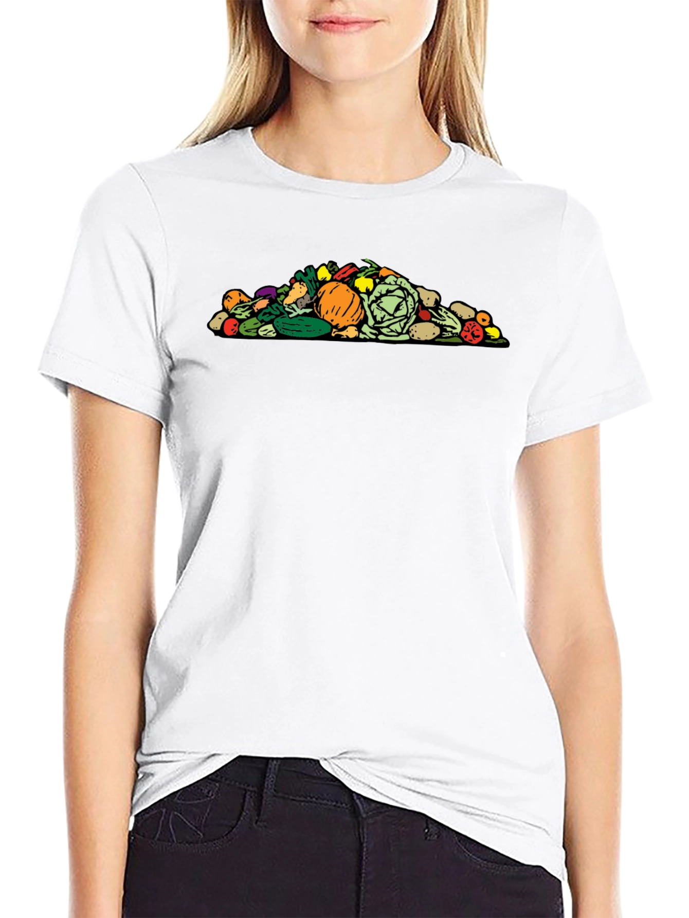 Vegetable Pile Graphic T-Shirt