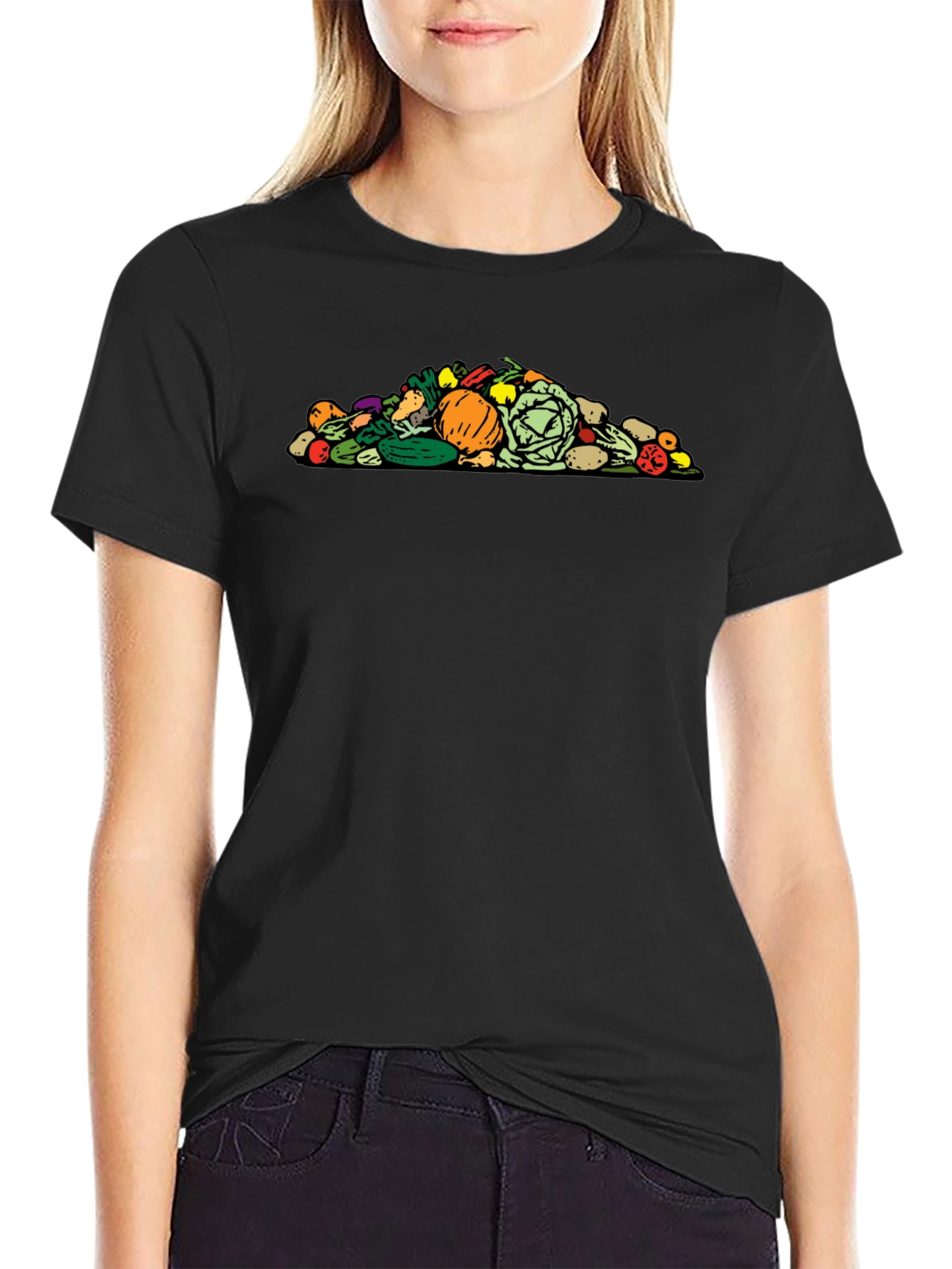 Vegetable Pile Graphic T-Shirt