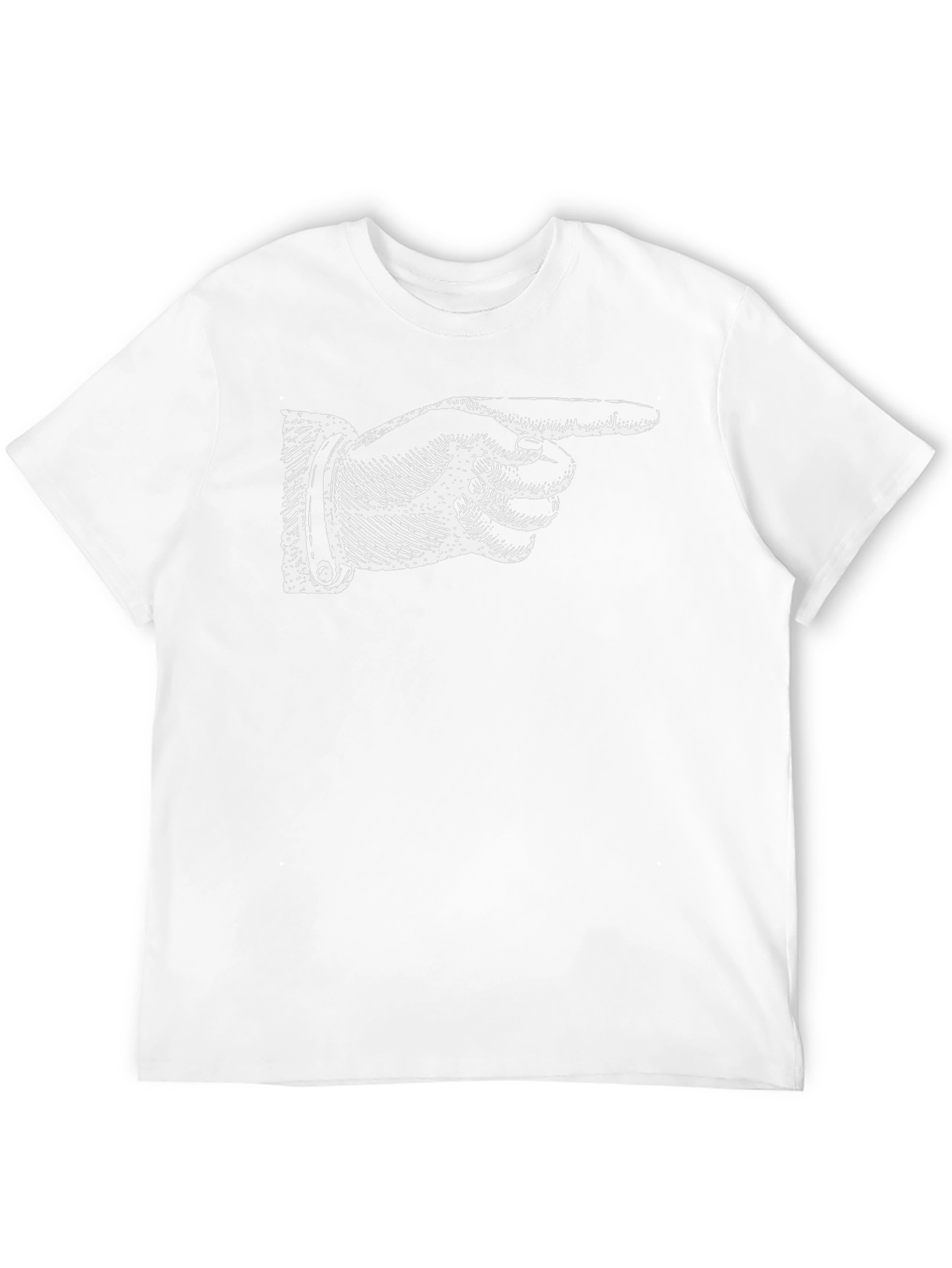 Pointing Hand Graphic Tee - Classic Black T-Shirt