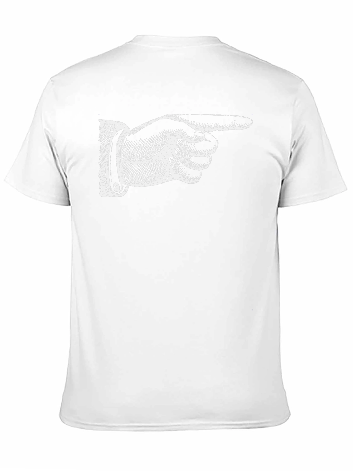 Pointing Hand Graphic Tee - Classic Black T-Shirt