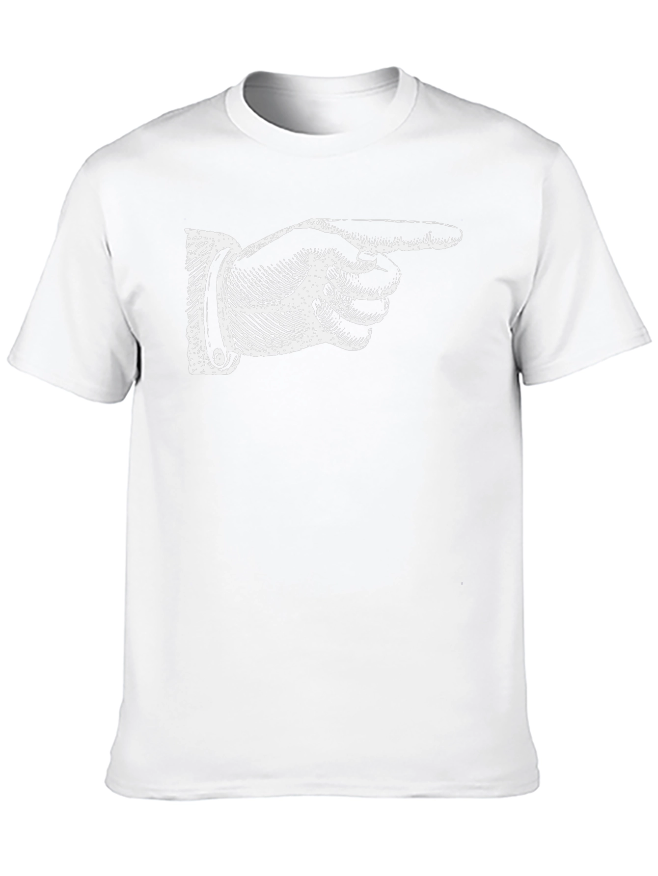 Pointing Hand Graphic Tee - Classic Black T-Shirt