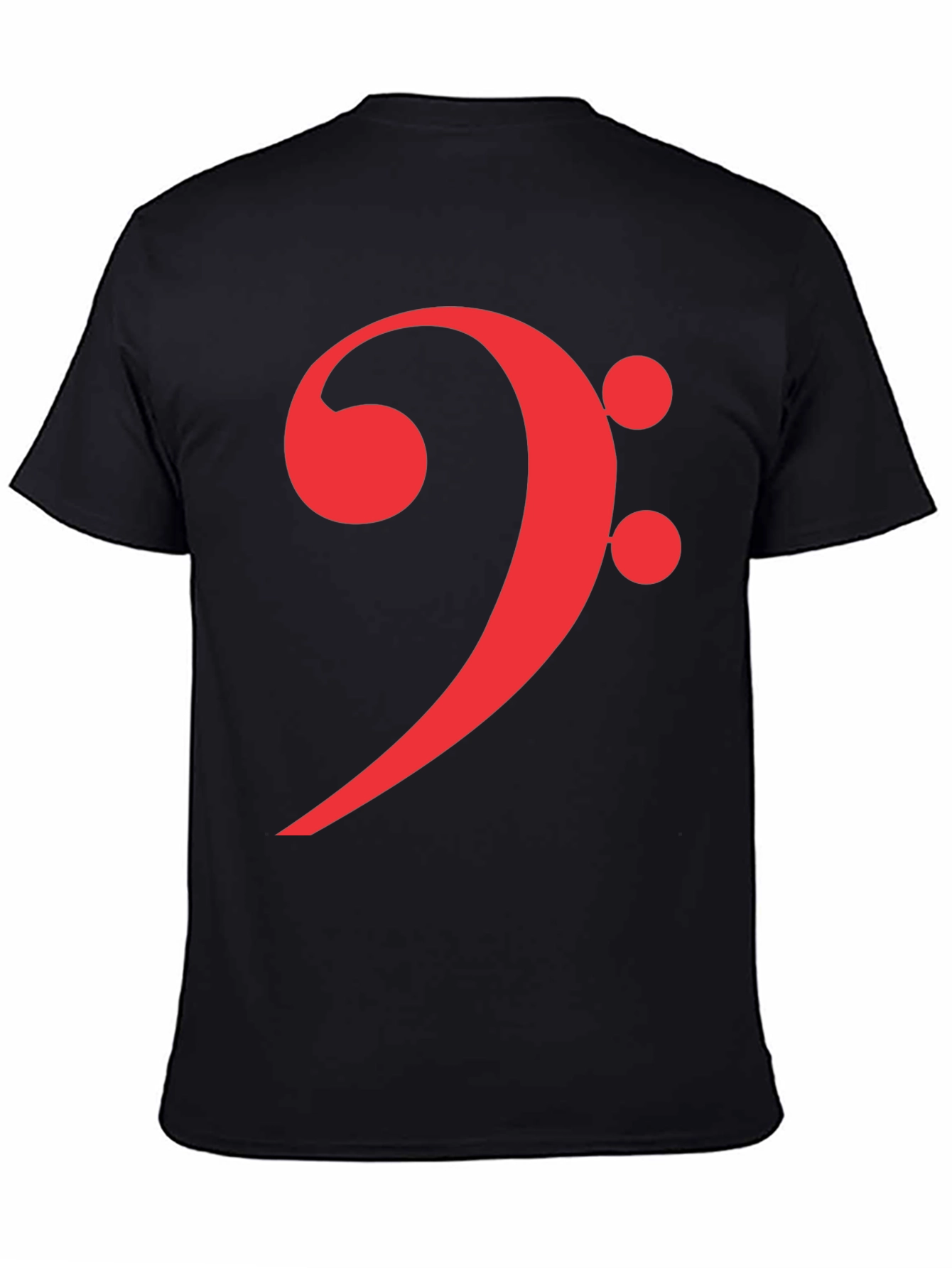 Bass Clef Graphic Tee - Black