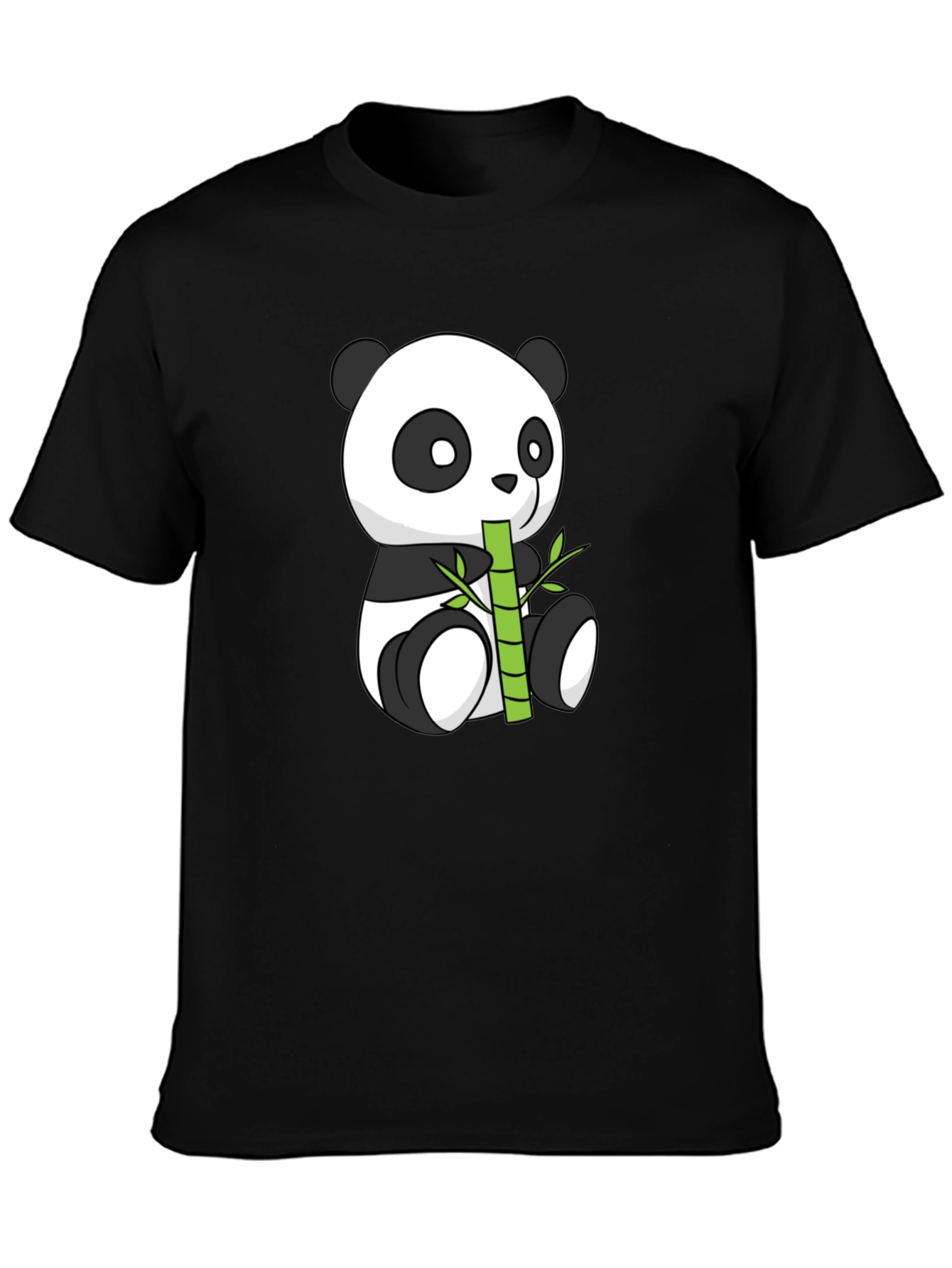 Panda Eating Bamboo Graphic Tee
