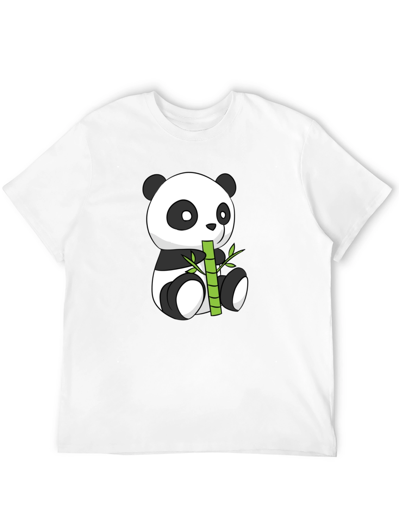 Panda Eating Bamboo Graphic Tee