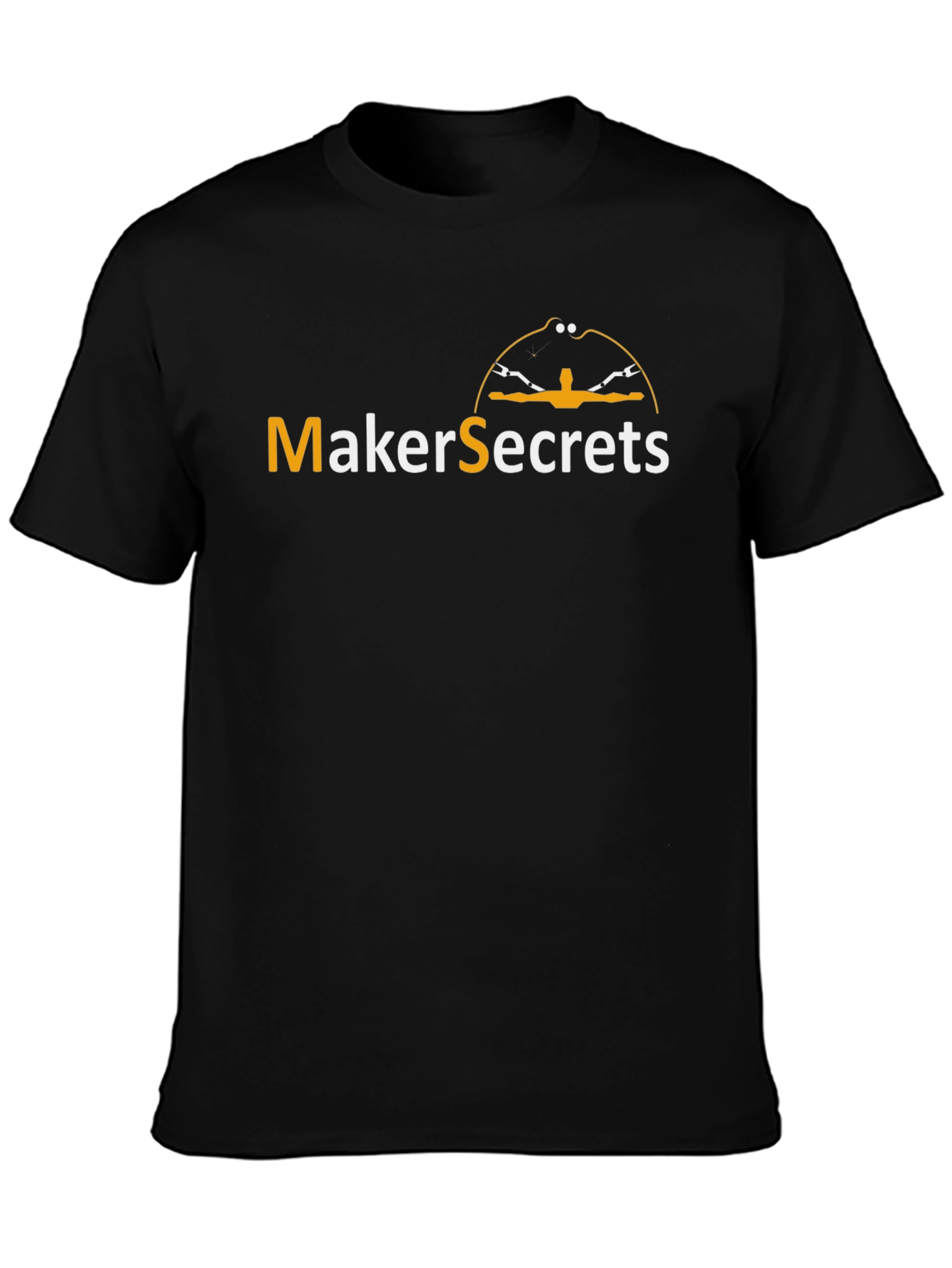 MakerSecrets Graphic Tee - Black Cotton T-Shirt