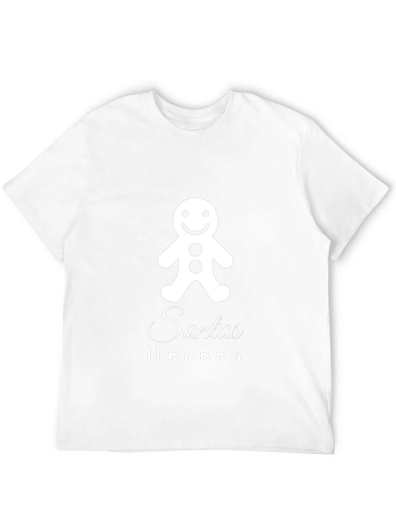 Santas Helper Gingerbread Man Graphic T-Shirt