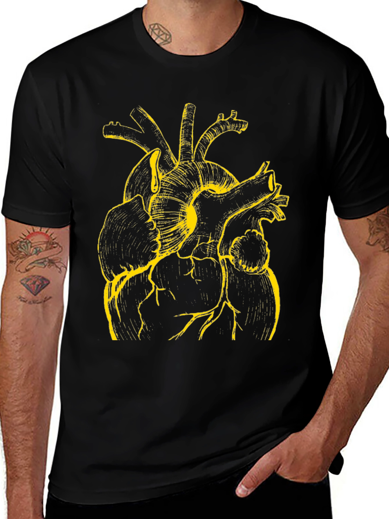 Anatomical Heart Graphic T-Shirt