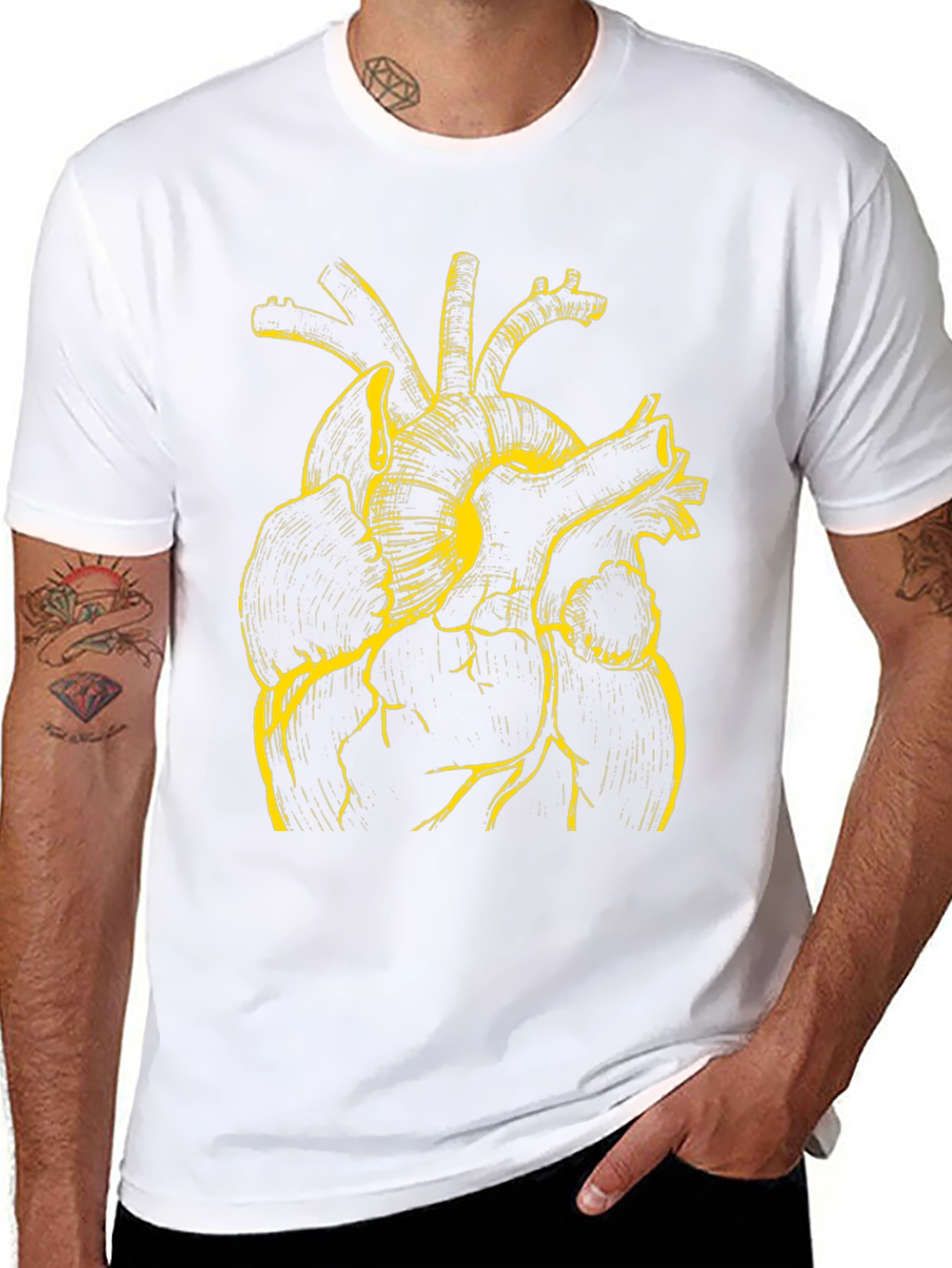 Anatomical Heart Graphic T-Shirt