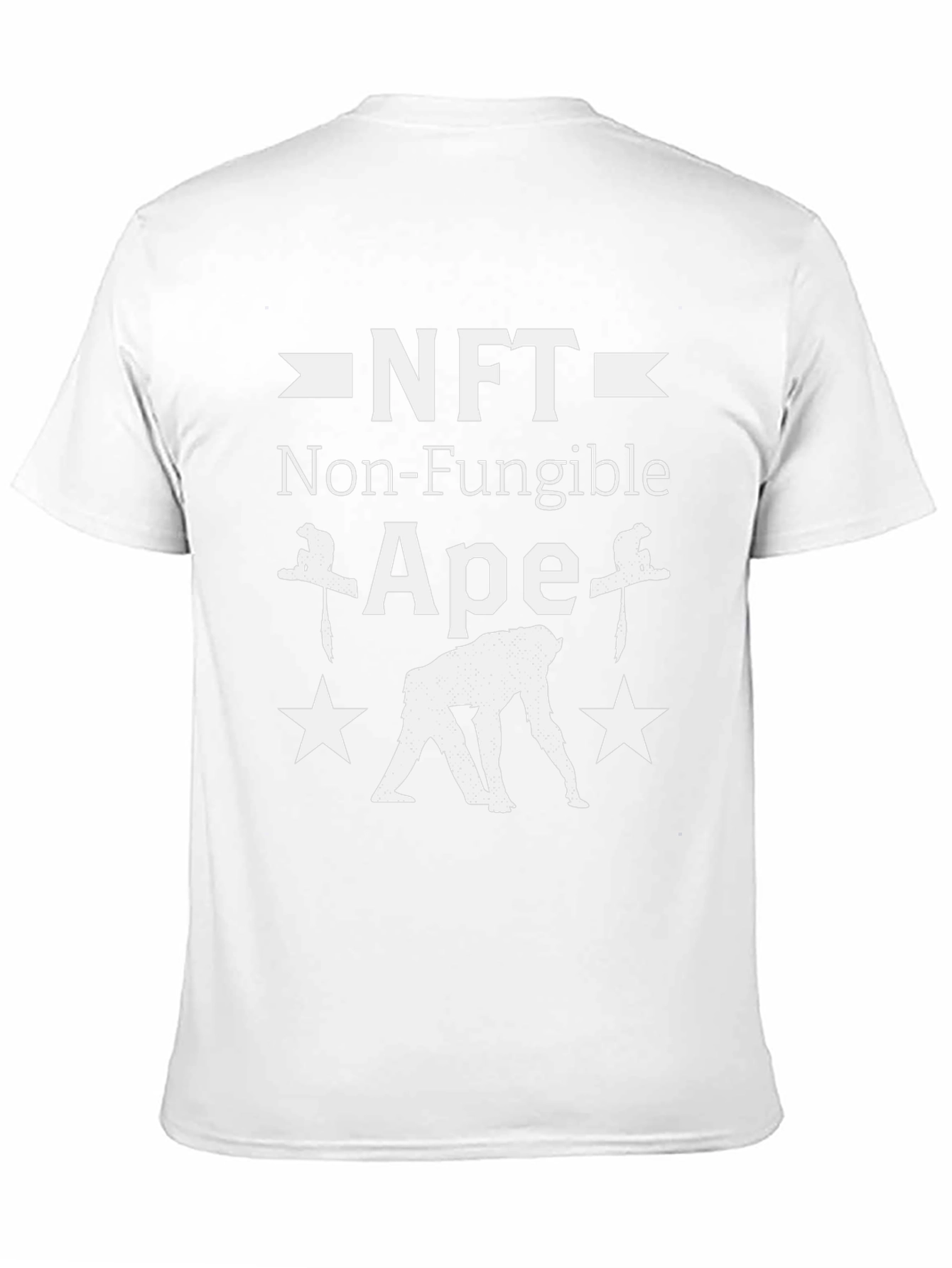 NFT Non-Fungible Ape Graphic Tee - Crypto Art Shirt