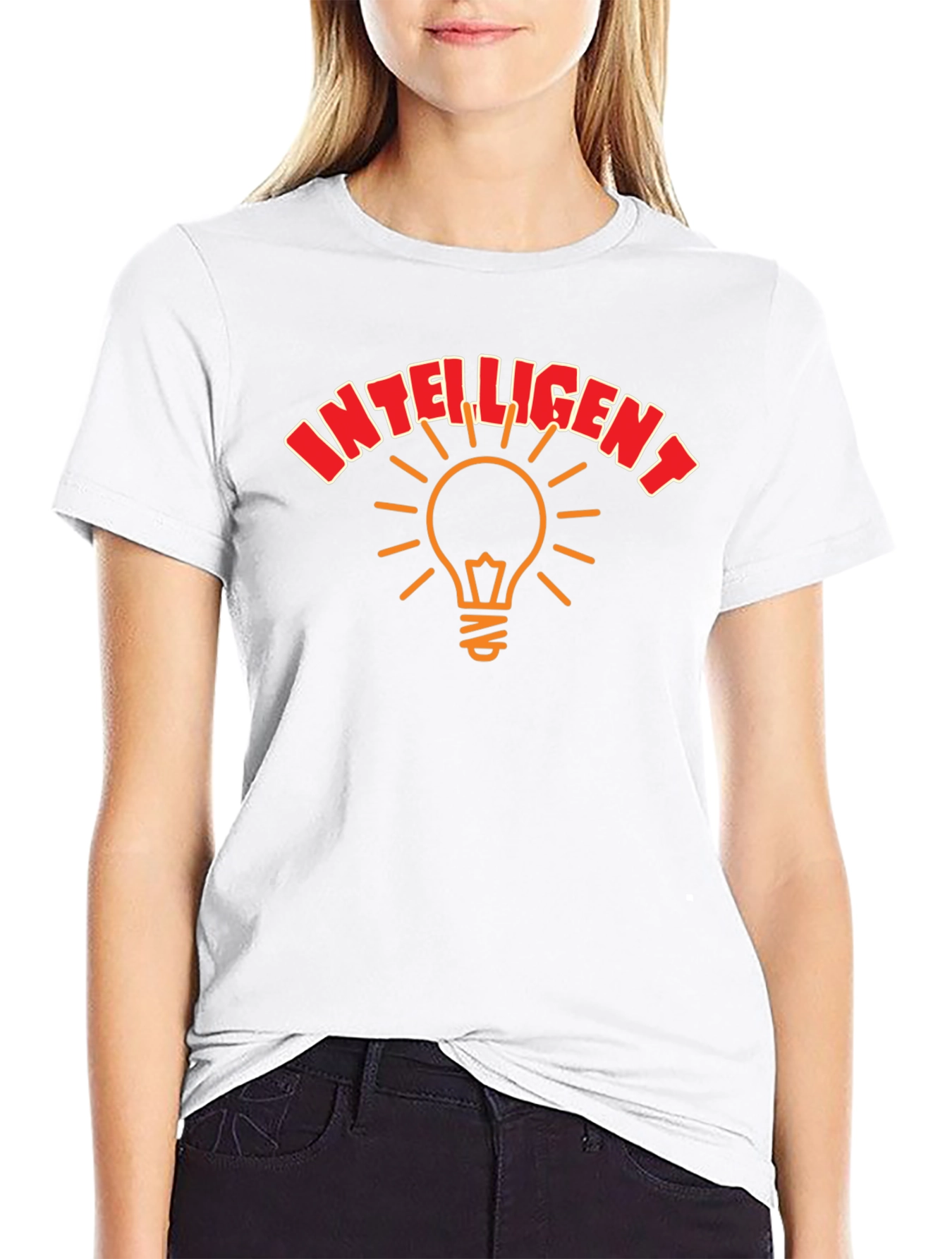 Intelligent Light Bulb Graphic T-Shirt