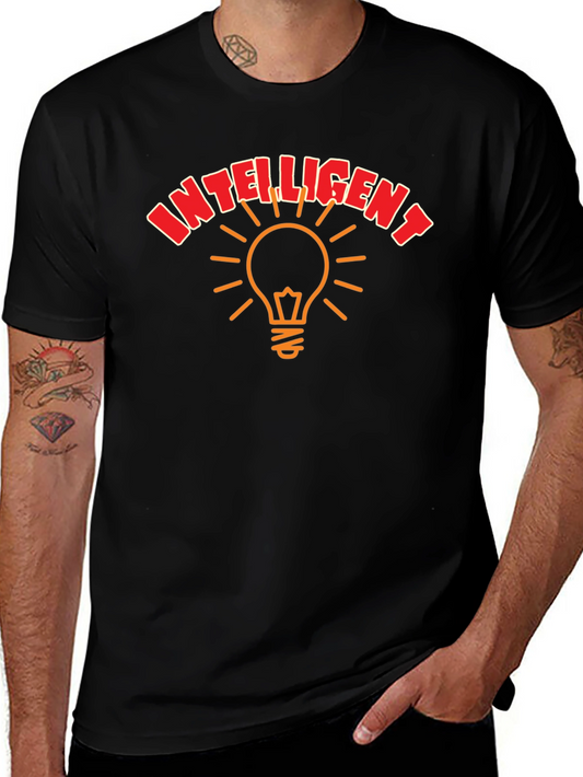 Intelligent Light Bulb Graphic T-Shirt