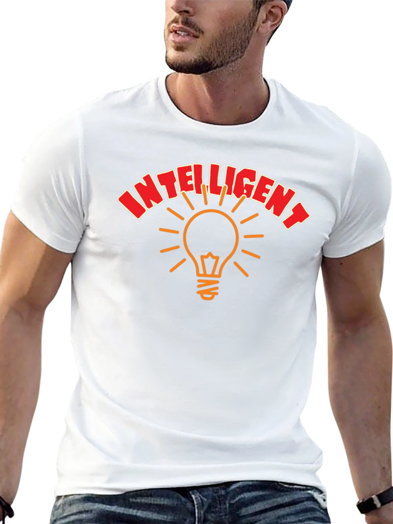 Intelligent Light Bulb Graphic T-Shirt