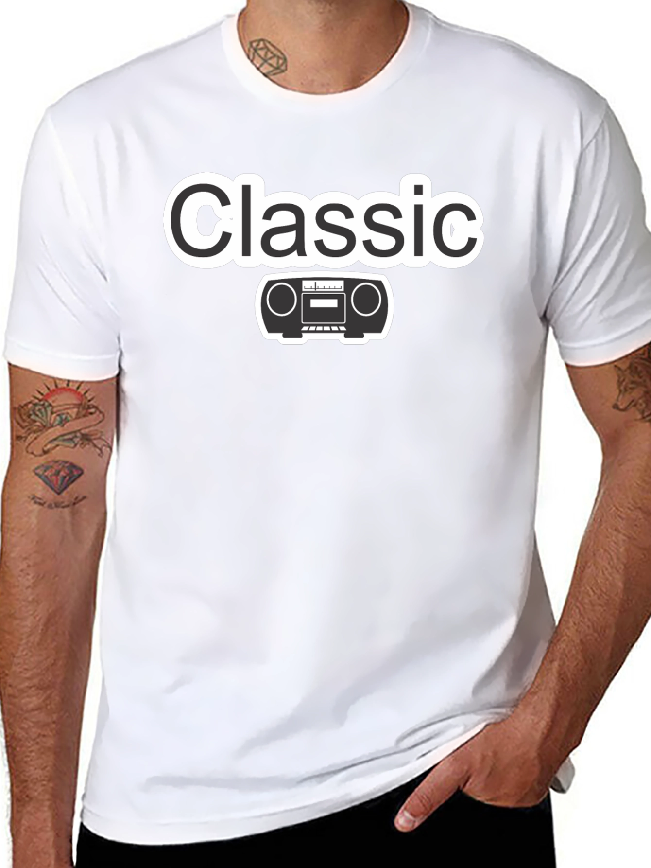 Classic Radio Black T-Shirt - Retro Style!