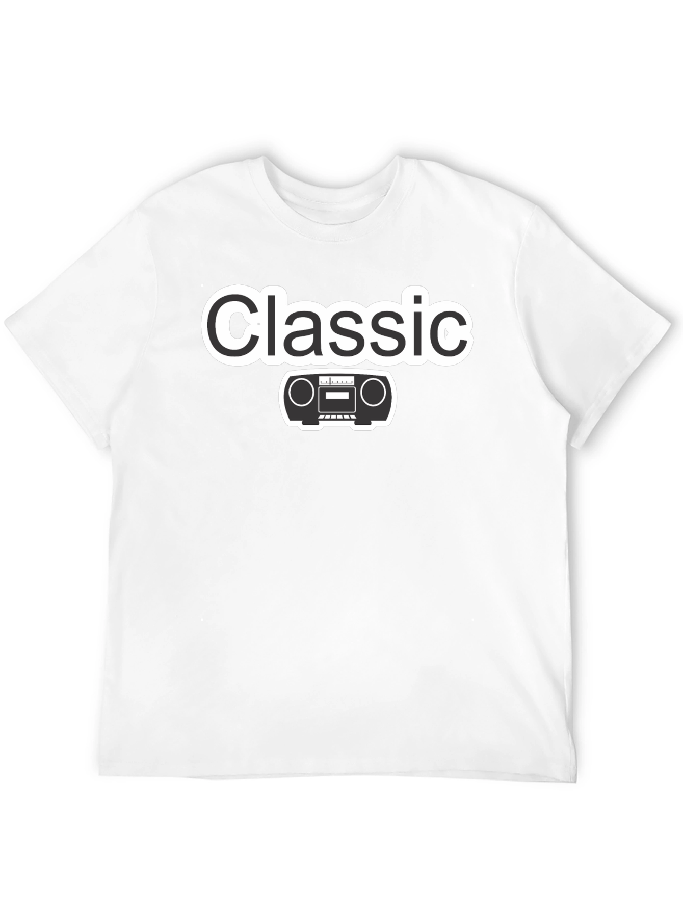 Classic Radio Black T-Shirt - Retro Style!