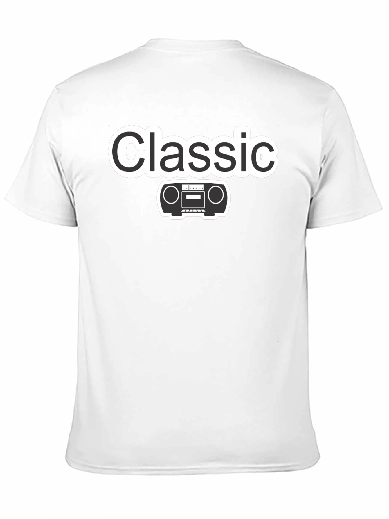 Classic Radio Black T-Shirt - Retro Style!