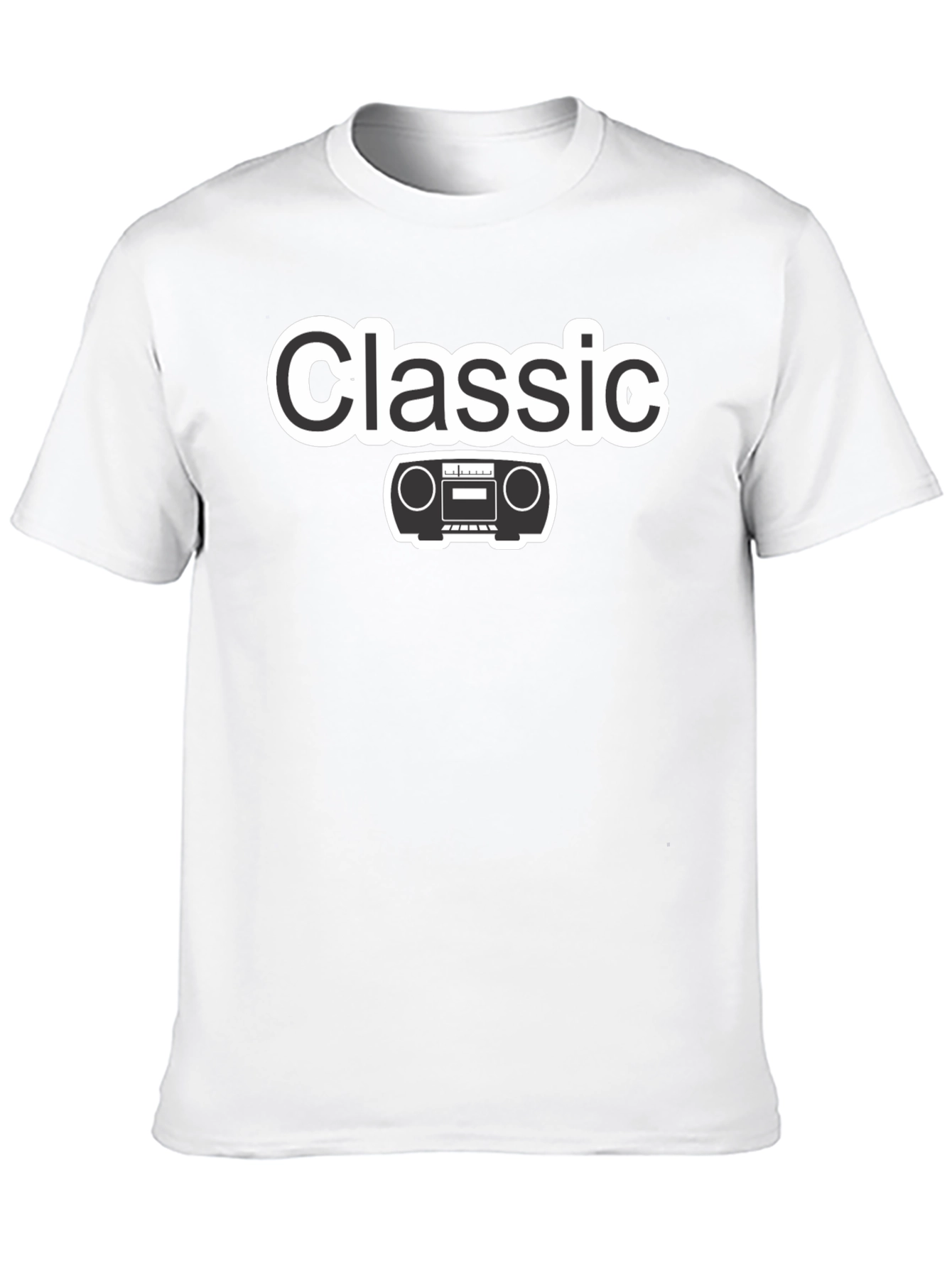 Classic Radio Black T-Shirt - Retro Style!
