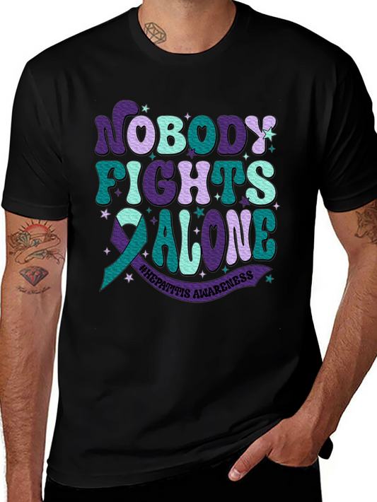 Hepatitis Awareness Tee - Nobody Fights Alone