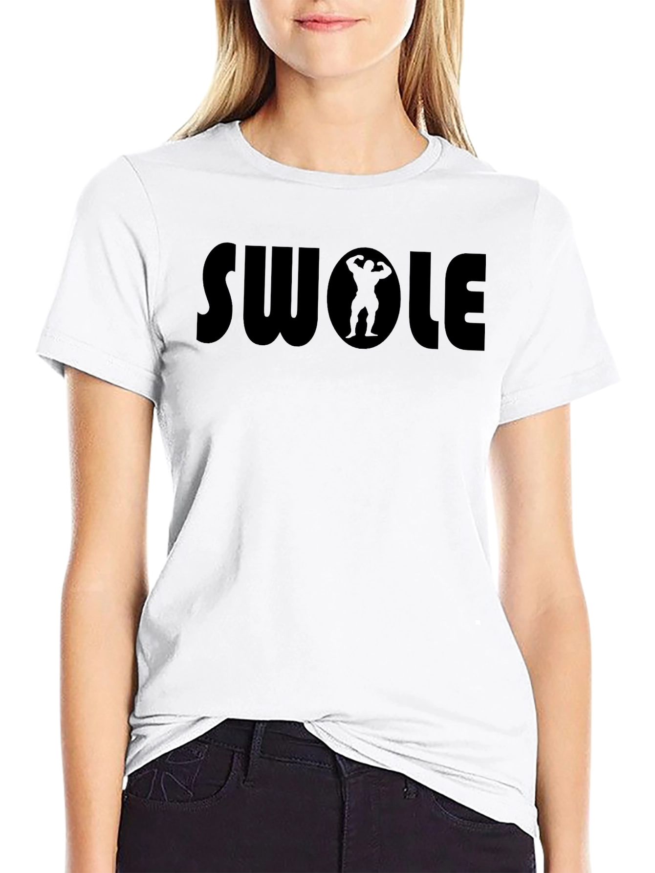 Swole Black T-Shirt for Fitness Enthusiasts