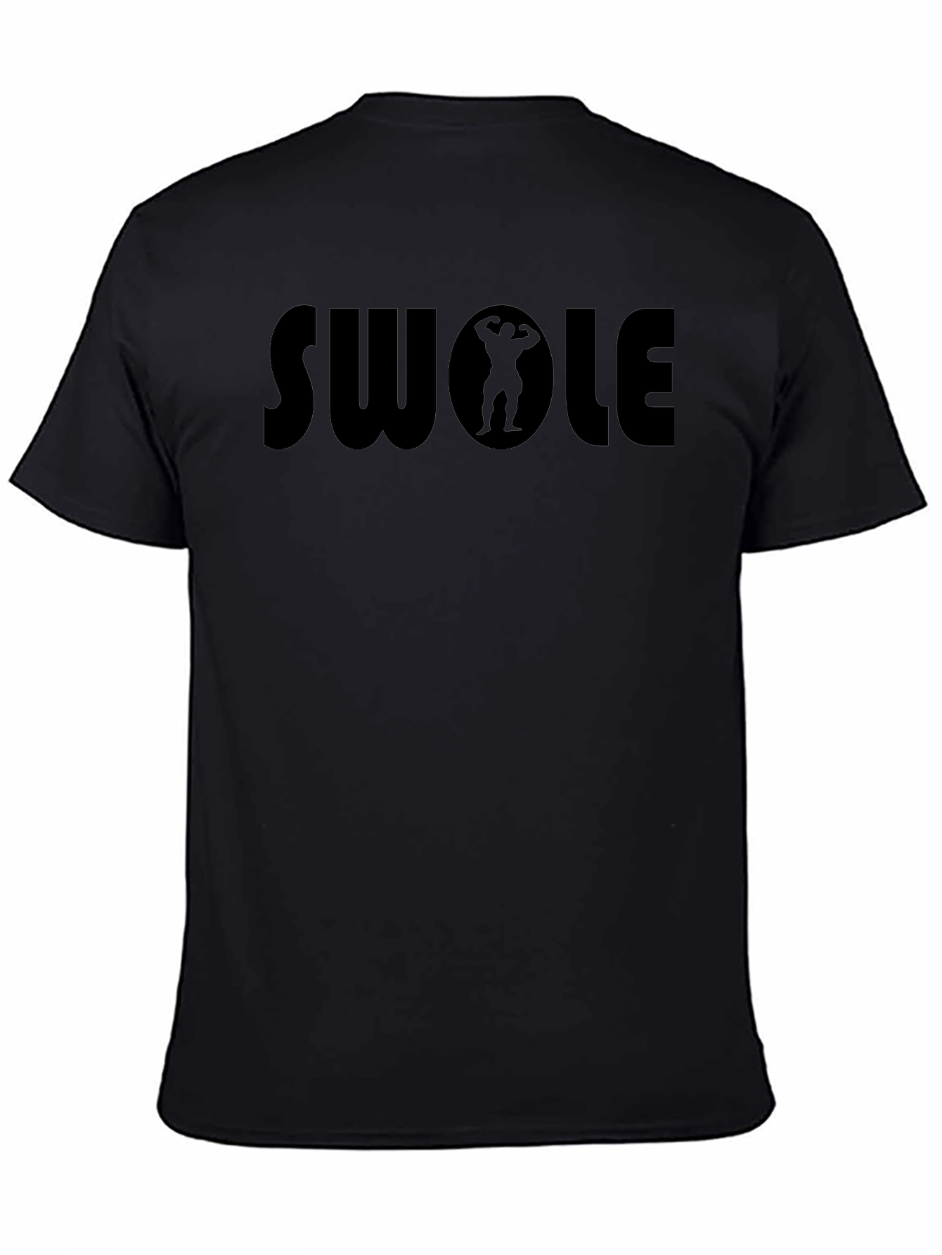 Swole Black T-Shirt for Fitness Enthusiasts