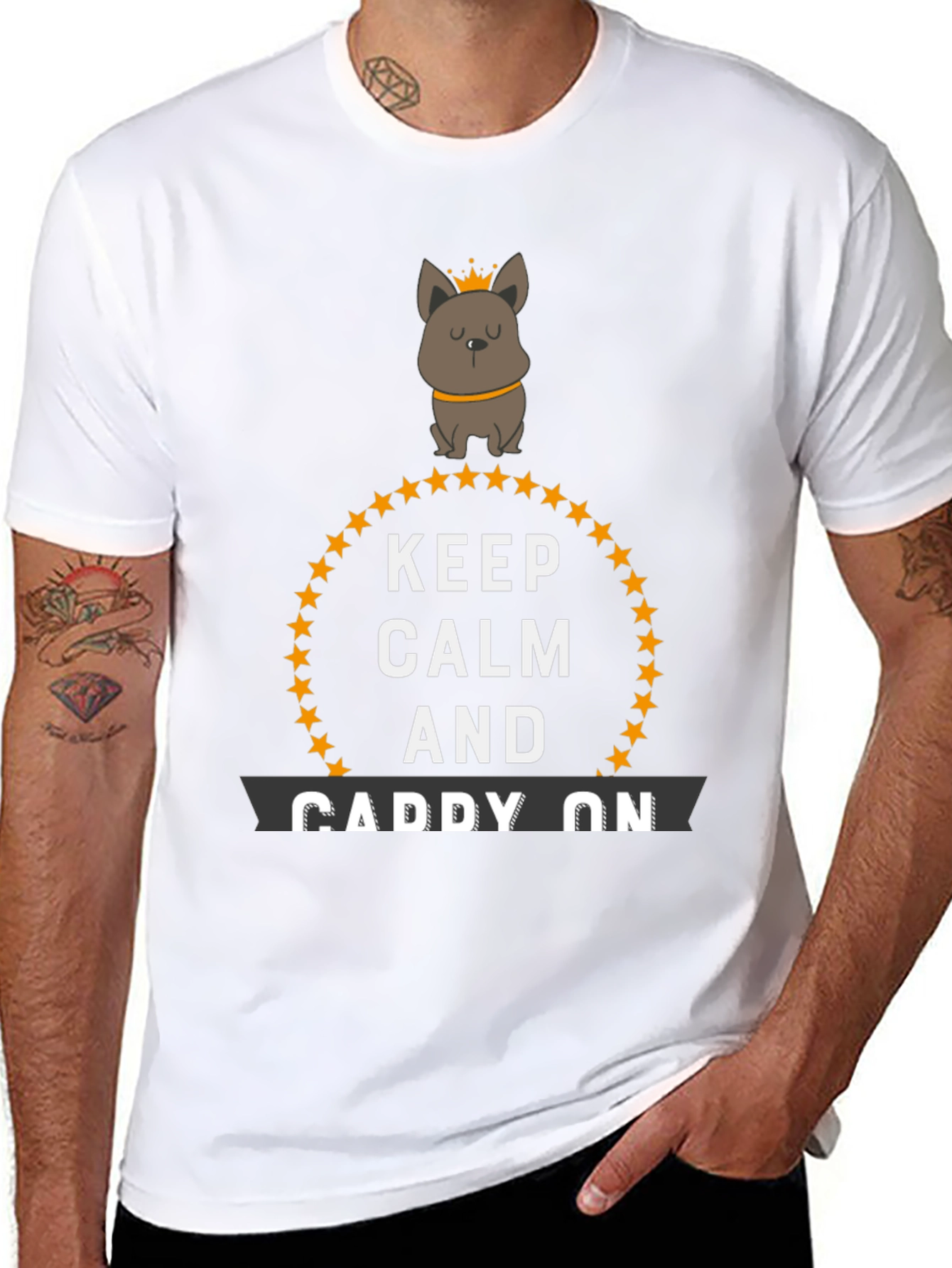 Keep Calm and Caddy On Novelty T-Shirt