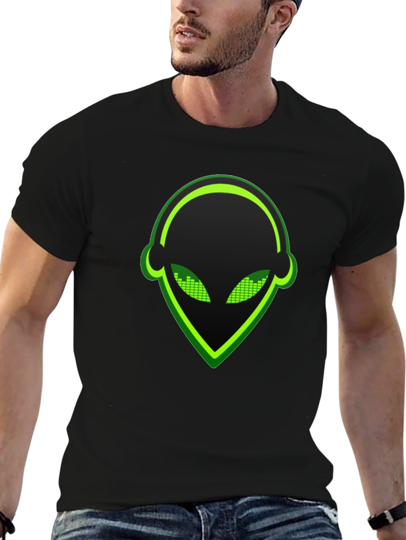 Alien DJ Headphone T-Shirt